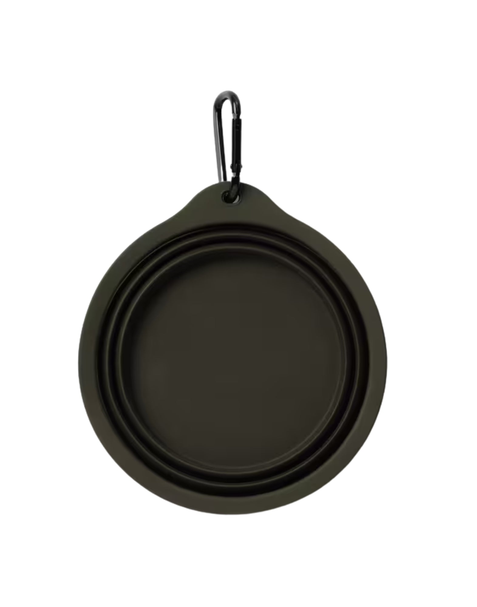 Carhartt WIP Wild Dog Foldable Bowl – Foldable Silicone Travel Bowl, 600 ml, Olive/Wax I035847 DOG BOWL