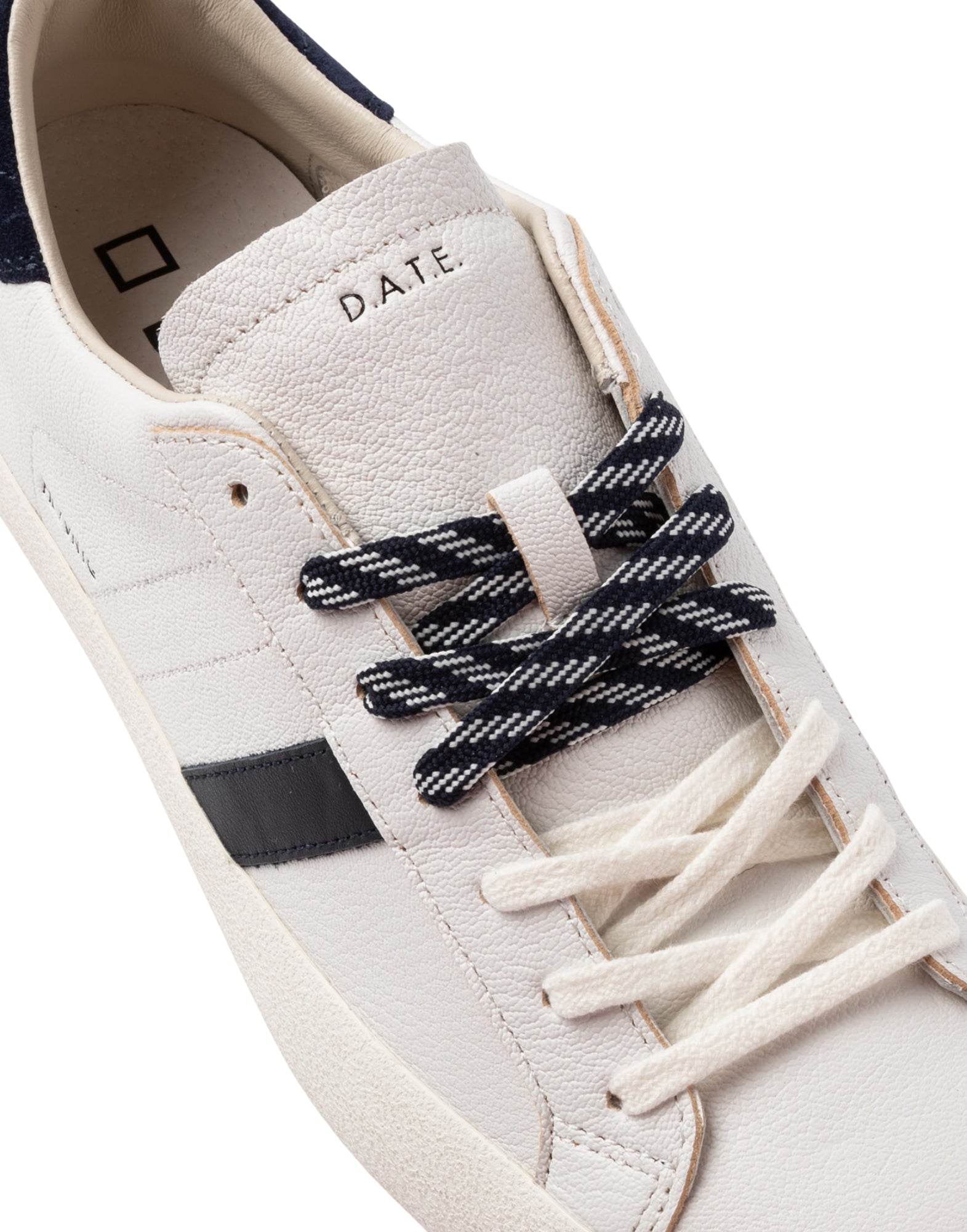 D.A.T.E. Hill Low Men’s Sneakers Natural White Blue M441-HL-NT-WL