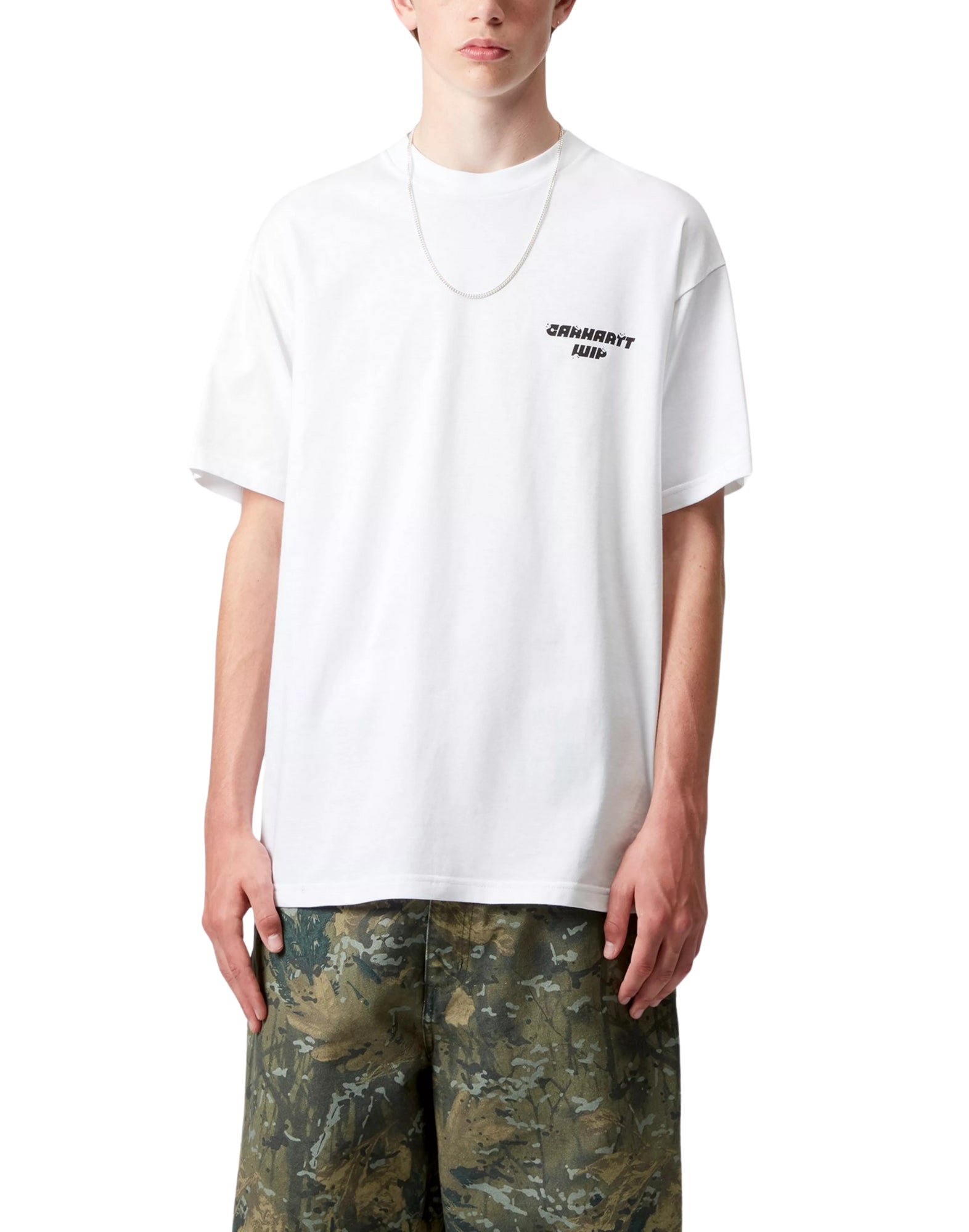 T-shirt man I035492 02XX WIPTOPIA T-SHIRT WHITE CARHARTT WIP