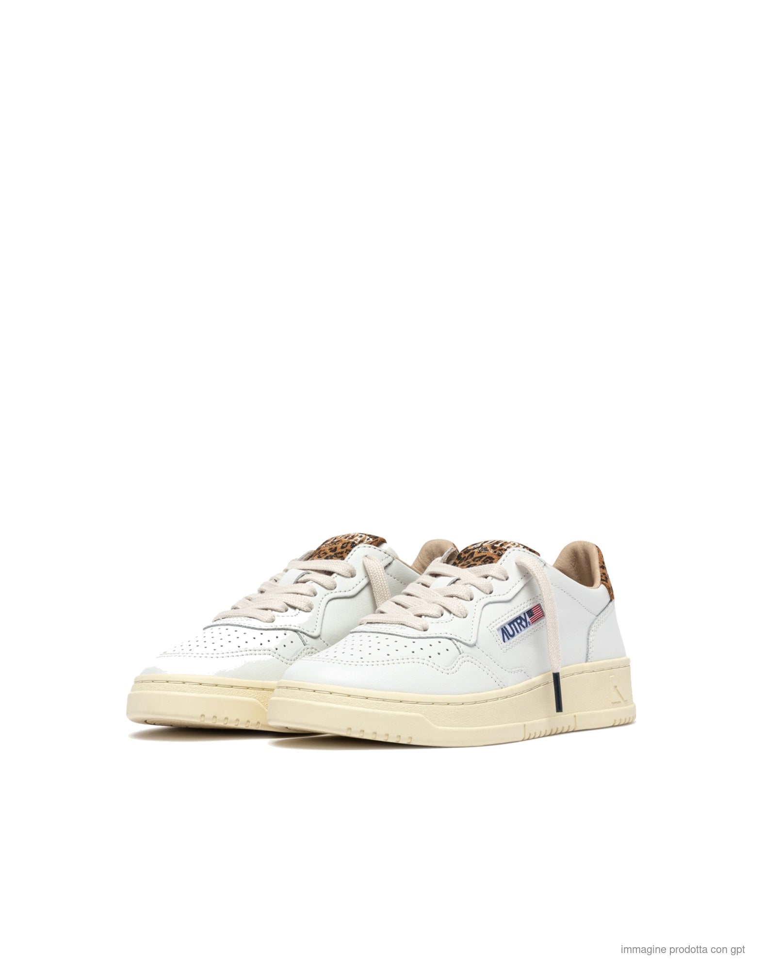 Medalist low White/Leoprint