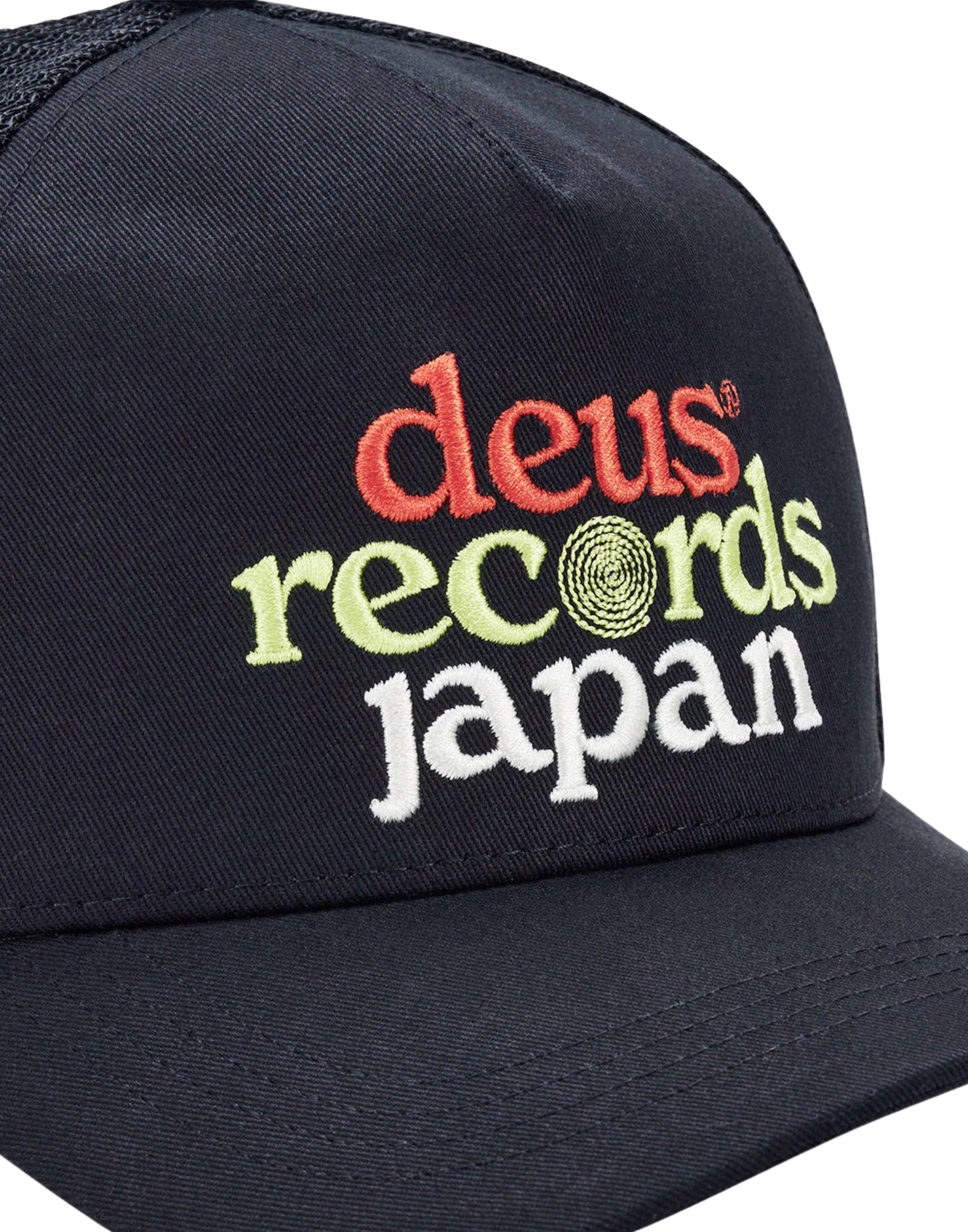 Deus Ex Machina Strata Trucker – Cotton Twill Trucker Hat Black (Unisex) D261MHA198099800 BLACK