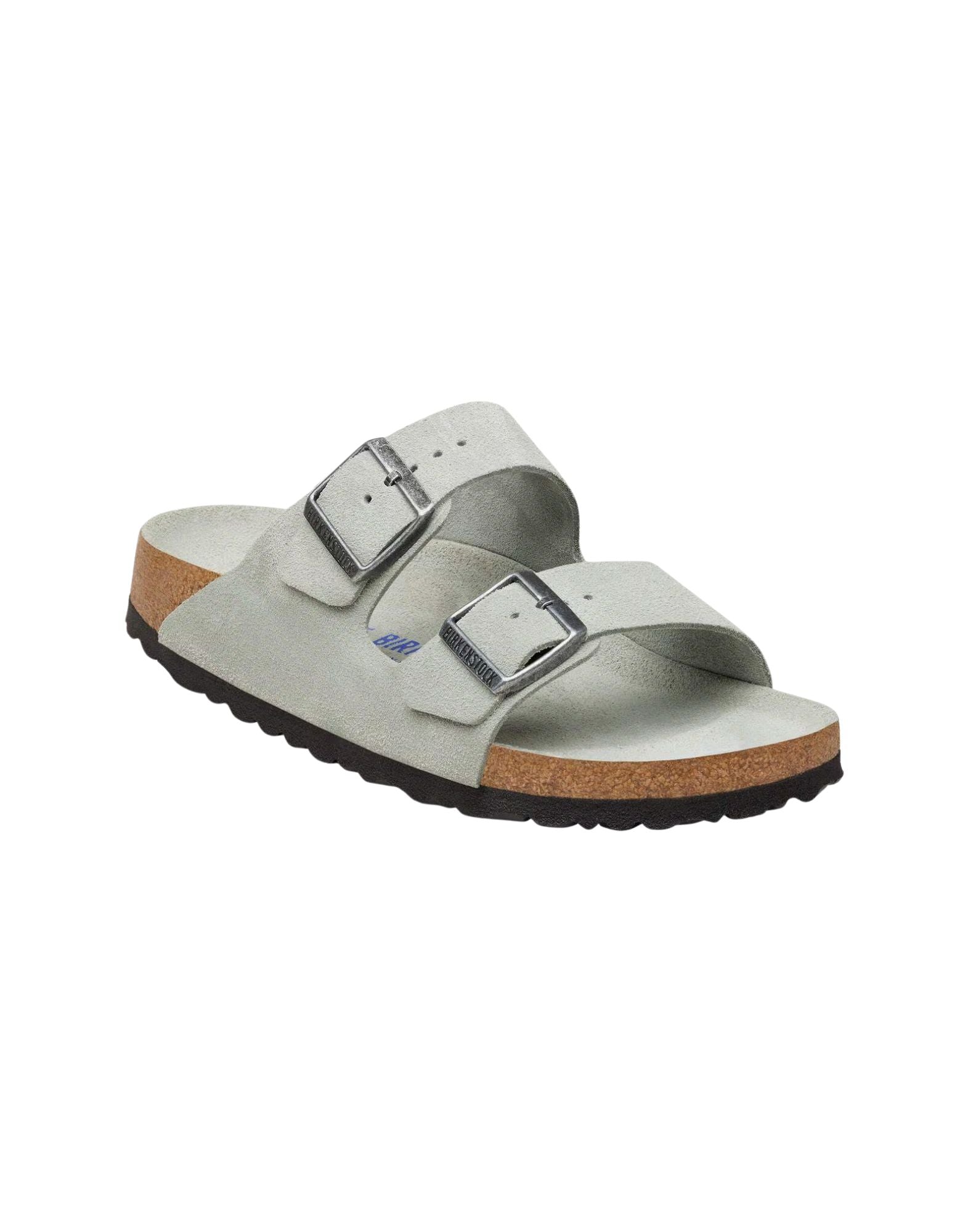 Birkenstock Arizona Soft Footbed Sandals in Suede Leather Pure Sage Tonal FB 1031663 PURE SAGE