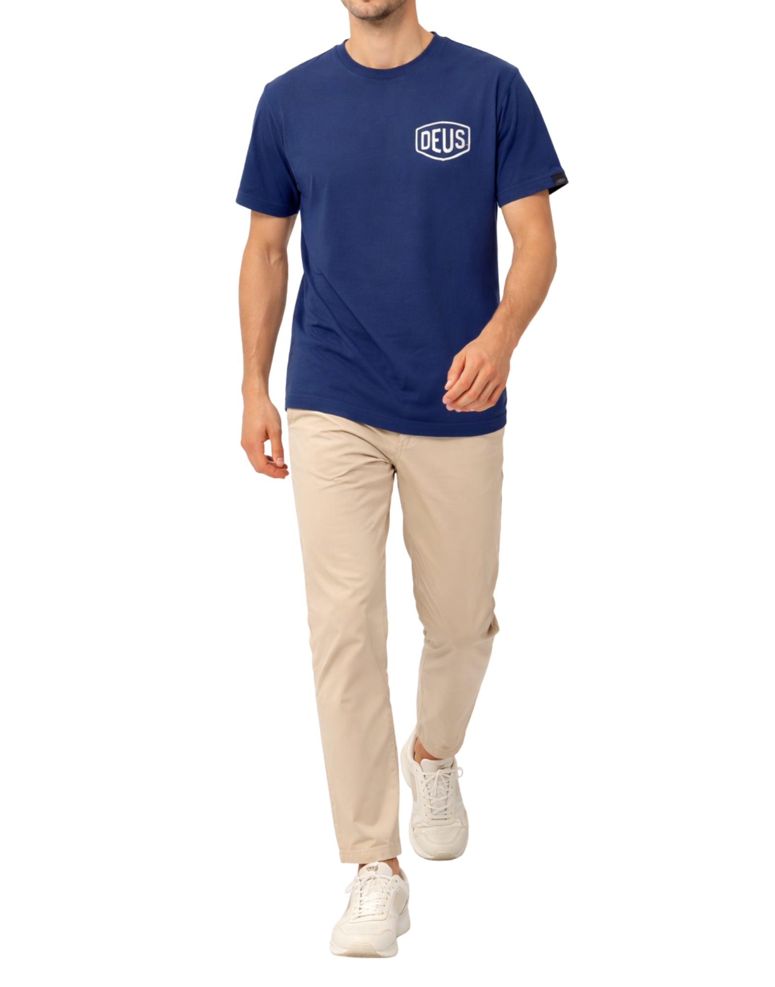 Deus Ex Machina Harajuku Address T-Shirt Men Cotton Blue D261MTS126060090