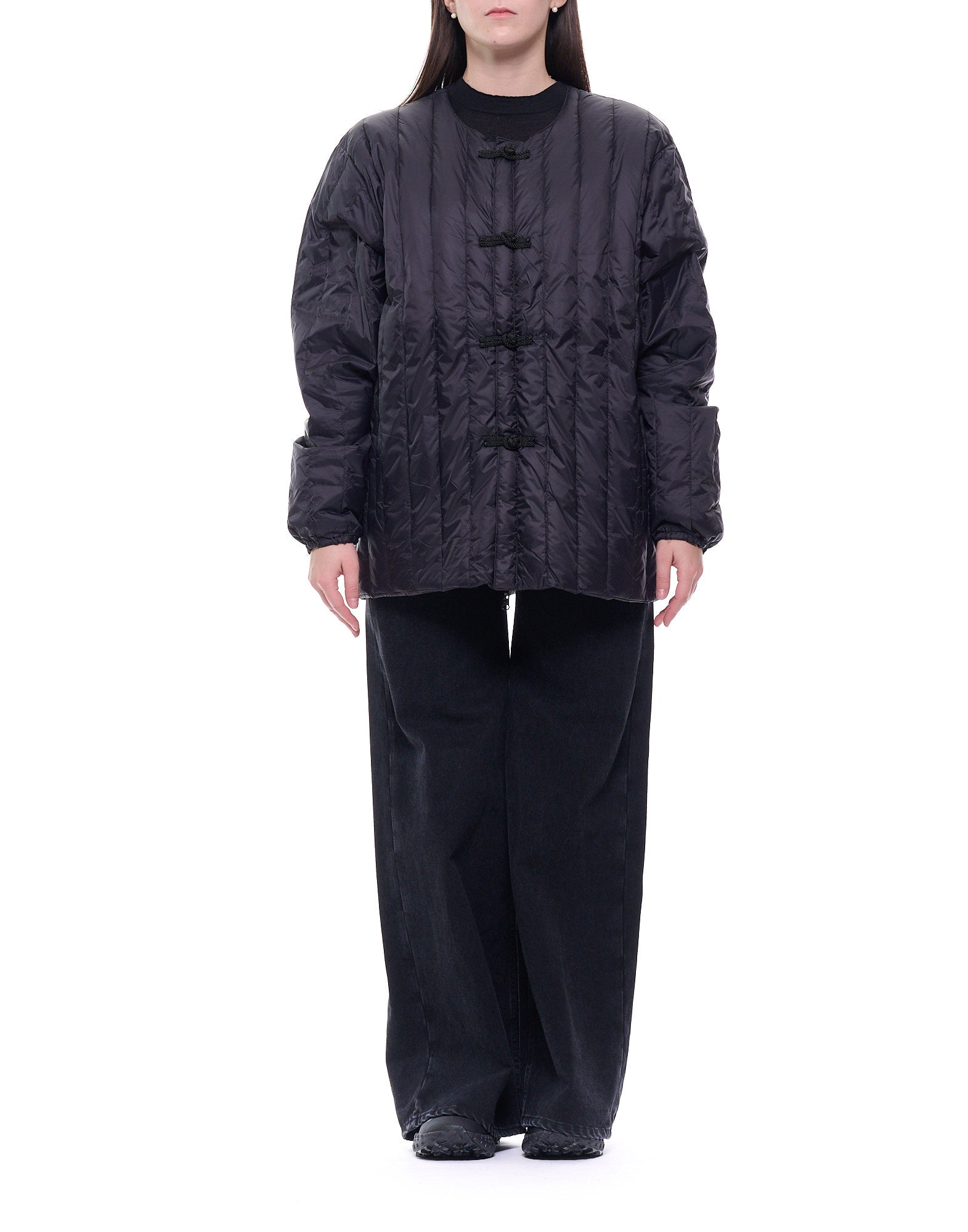 JK01JS BLACK DOWN JACKET - Giacche - TAION