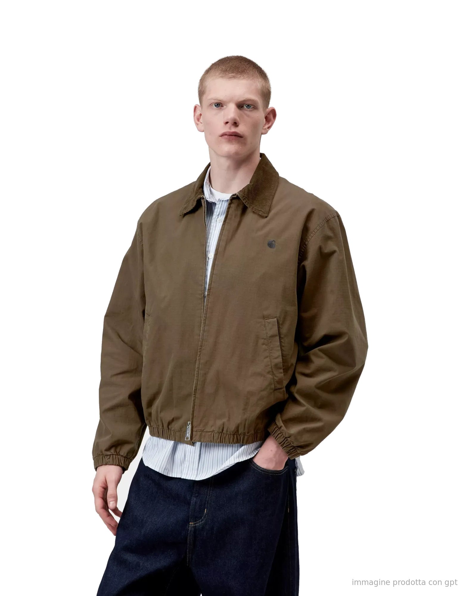Madison Ripstop Jacket Cotton Columbia Ripstop Dark Beech / Black garment dyed