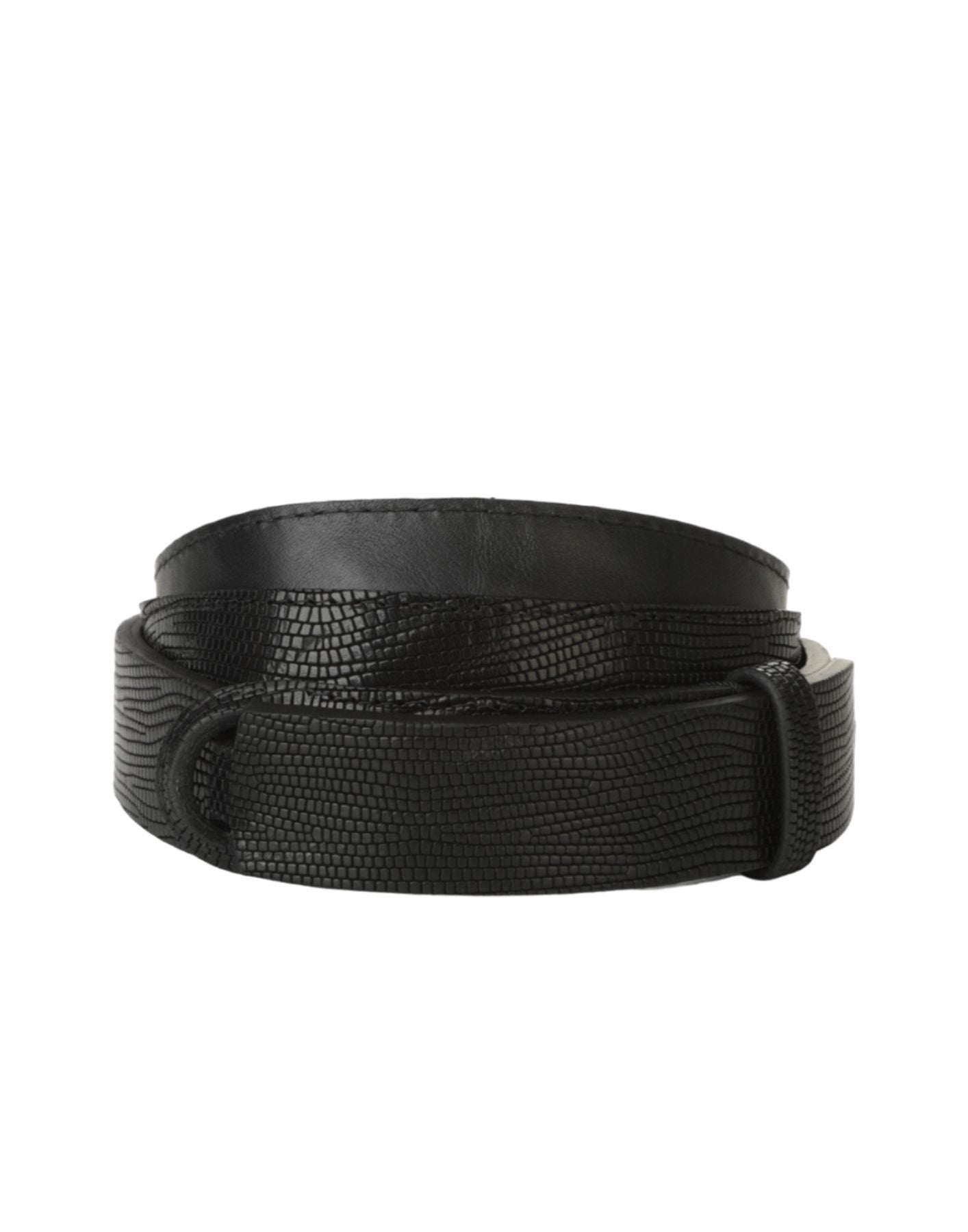 Belt Man NB0099 Lizard Nero ORCIANI