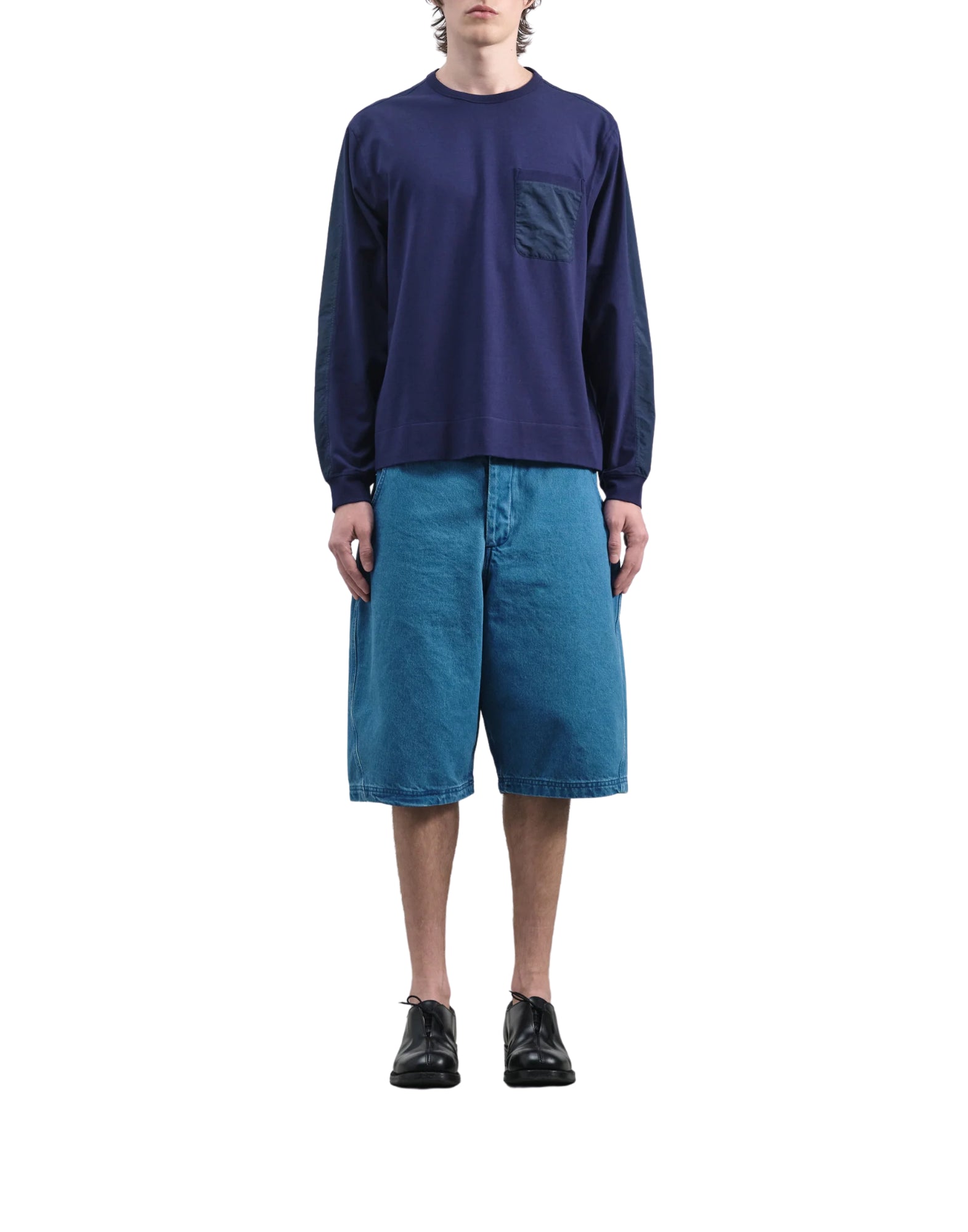 YMC Twisted Short Indigo Men’s Cotton Denim Shorts U9AAA 40 INDIGO