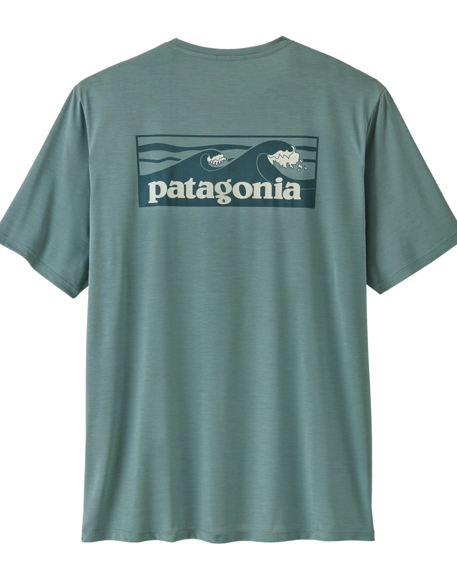 Patagonia Men’s Cap Cool Daily Boardshort Logo T-Shirt Blue Sage 45481 BSLX