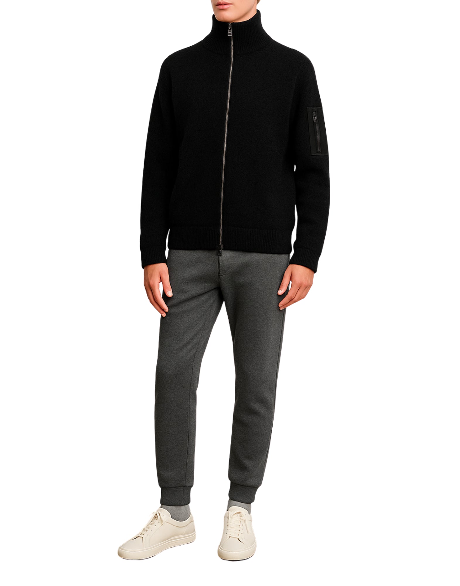 50248 LIPARI BLACK KNIT - Maglieria - TATRAS