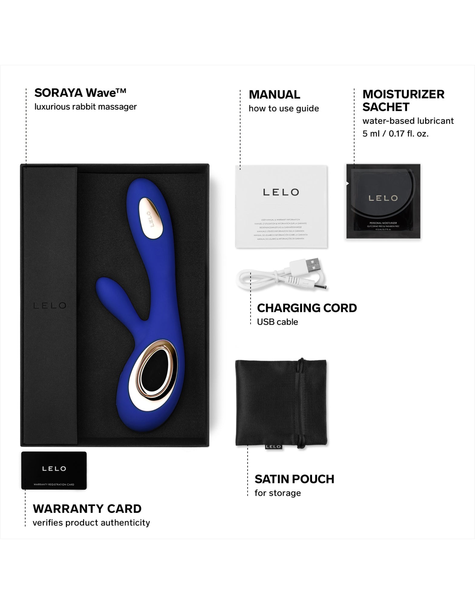 SORAYA WAVE MIDNIGHT BLUE LELO