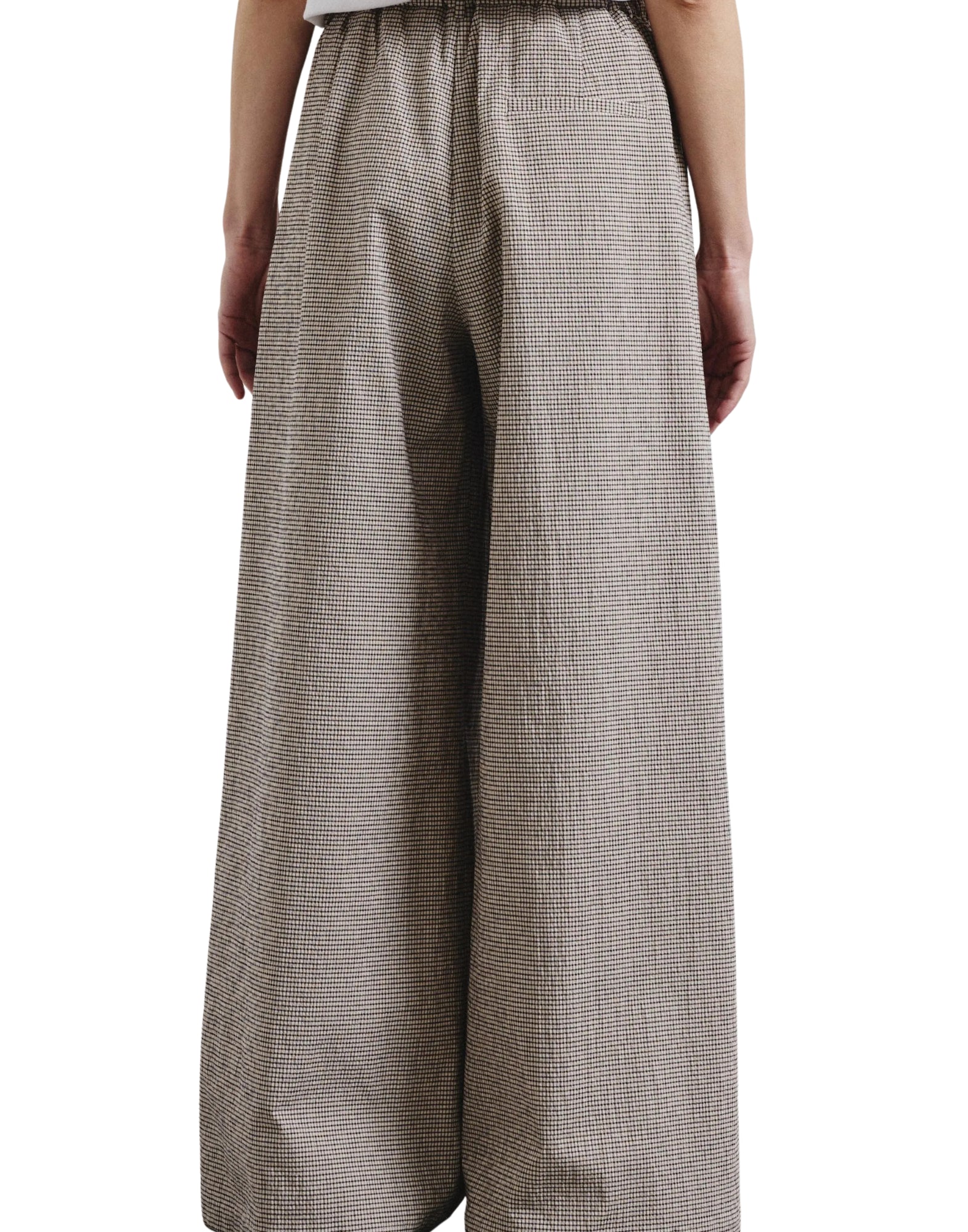 Pomandère Wide Cotton Micro Vichy Pants Women’s 7204 21626 140