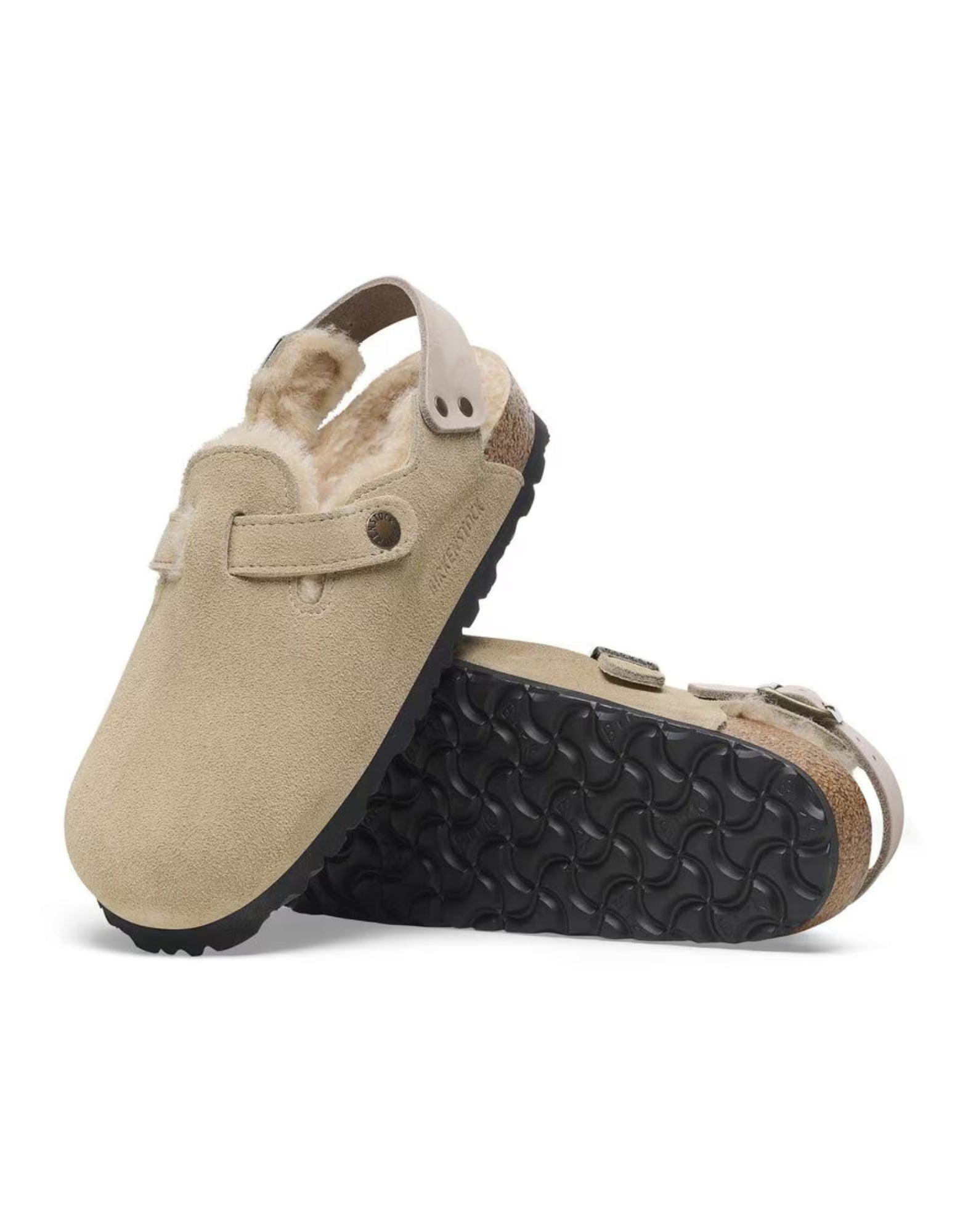 Sandal woman 1028349 TOKIO SHEARLING TAUPE BIRKENSTOCK