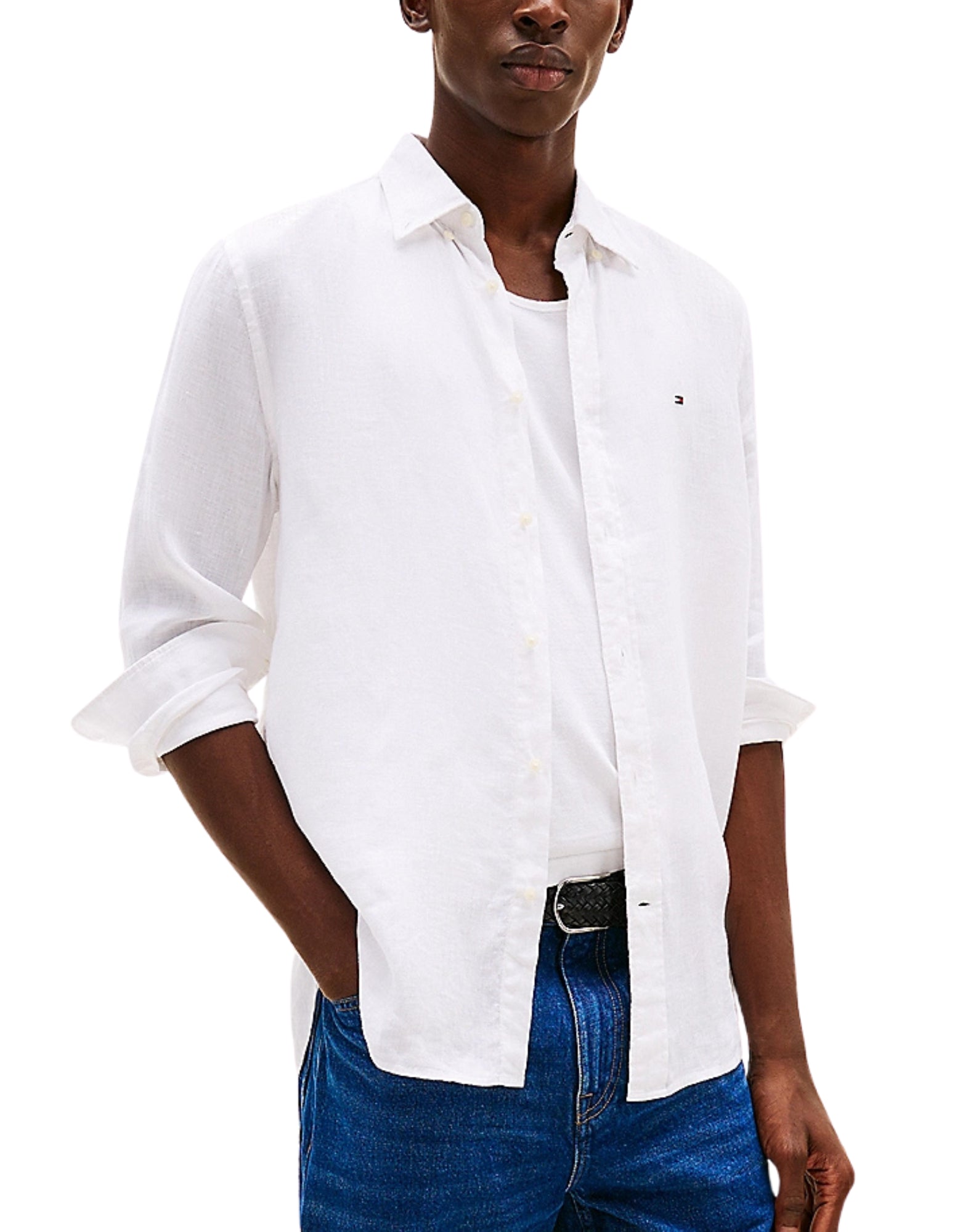 Shirt Man MW0MW34602 YCF TOMMY HILFIGER
