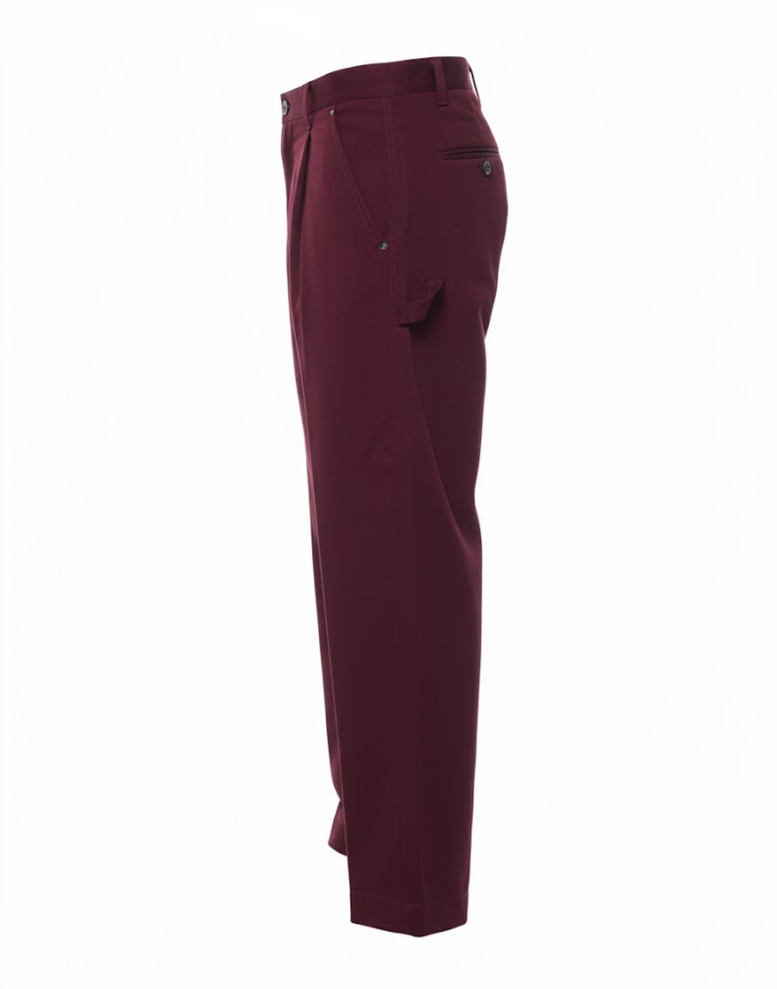 Nine in the Morning Giulio Carrot Man Trousers Mosto Deep Wine Relaxed Hip Tapered Leg Made in Italy 9FW25-GIG19 GIULIO CARROT MAN M19 MOSTO