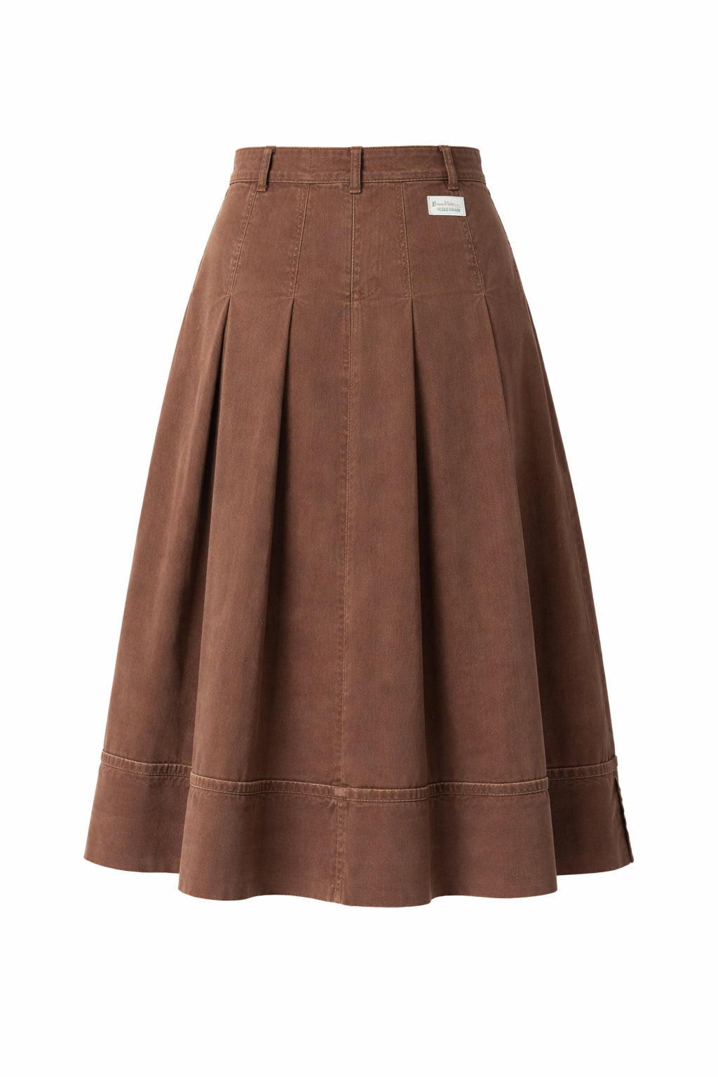 MRY01 CUOIO BROWN SKIRT - Gonne - NINE:INTHE:MORNING