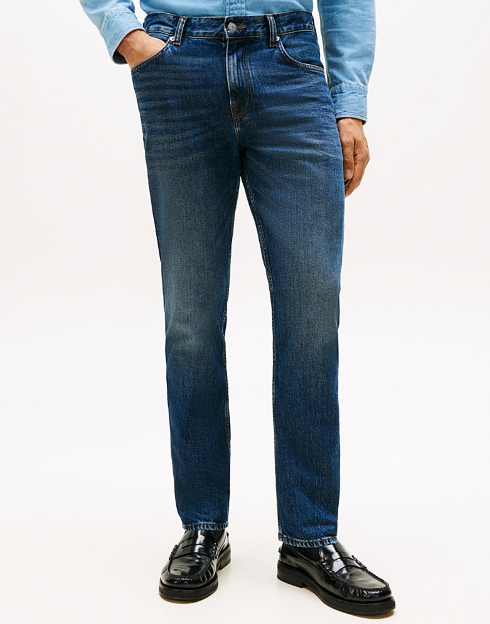 403531 1A7 KELLS BLUE STRAIGHT DENTON - 청바지 - TOMMY HILFIGER