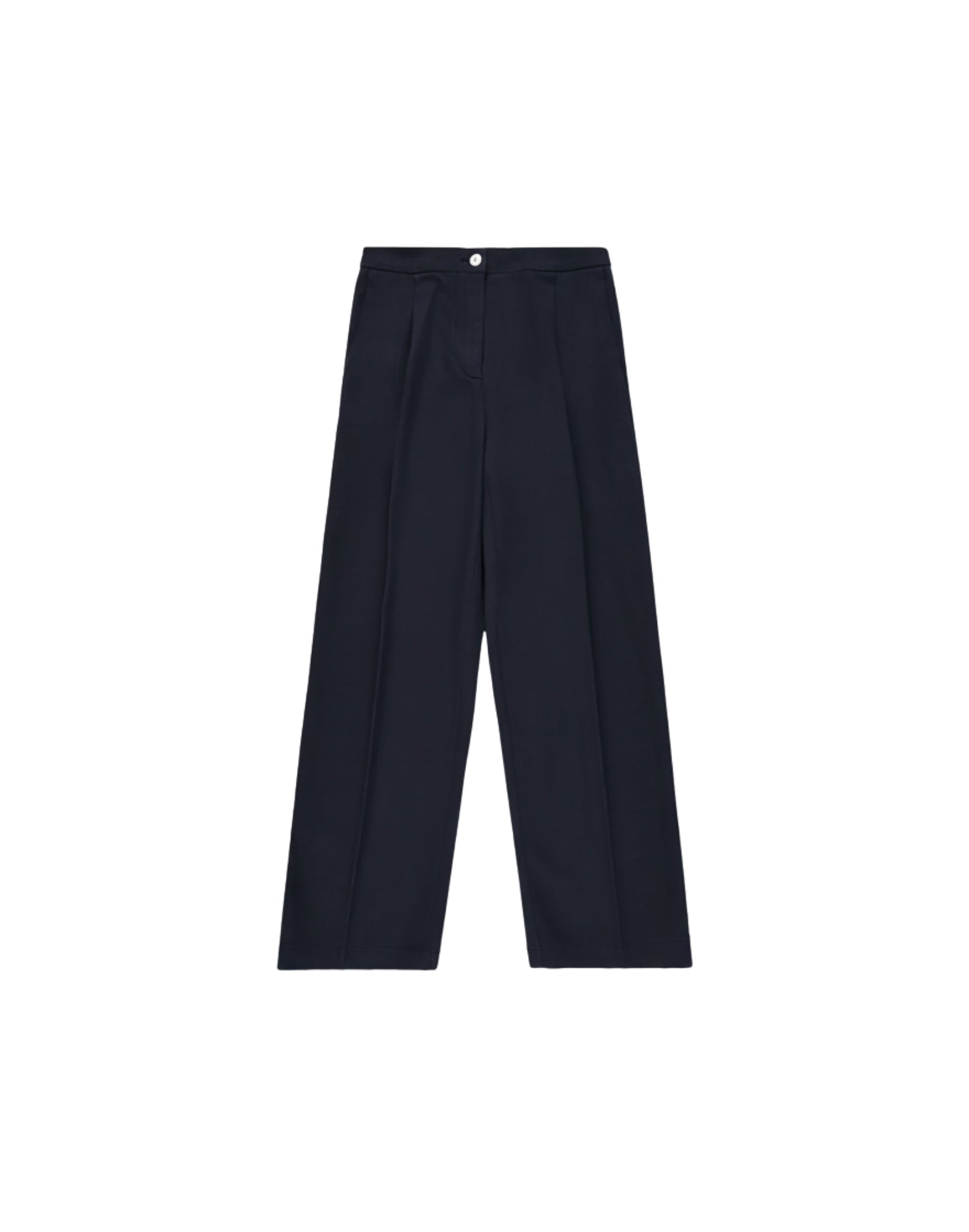 CRUNA Blue Cora Cotton Gabardine Pants Women Made in Italy CORA 2405 NOTTE