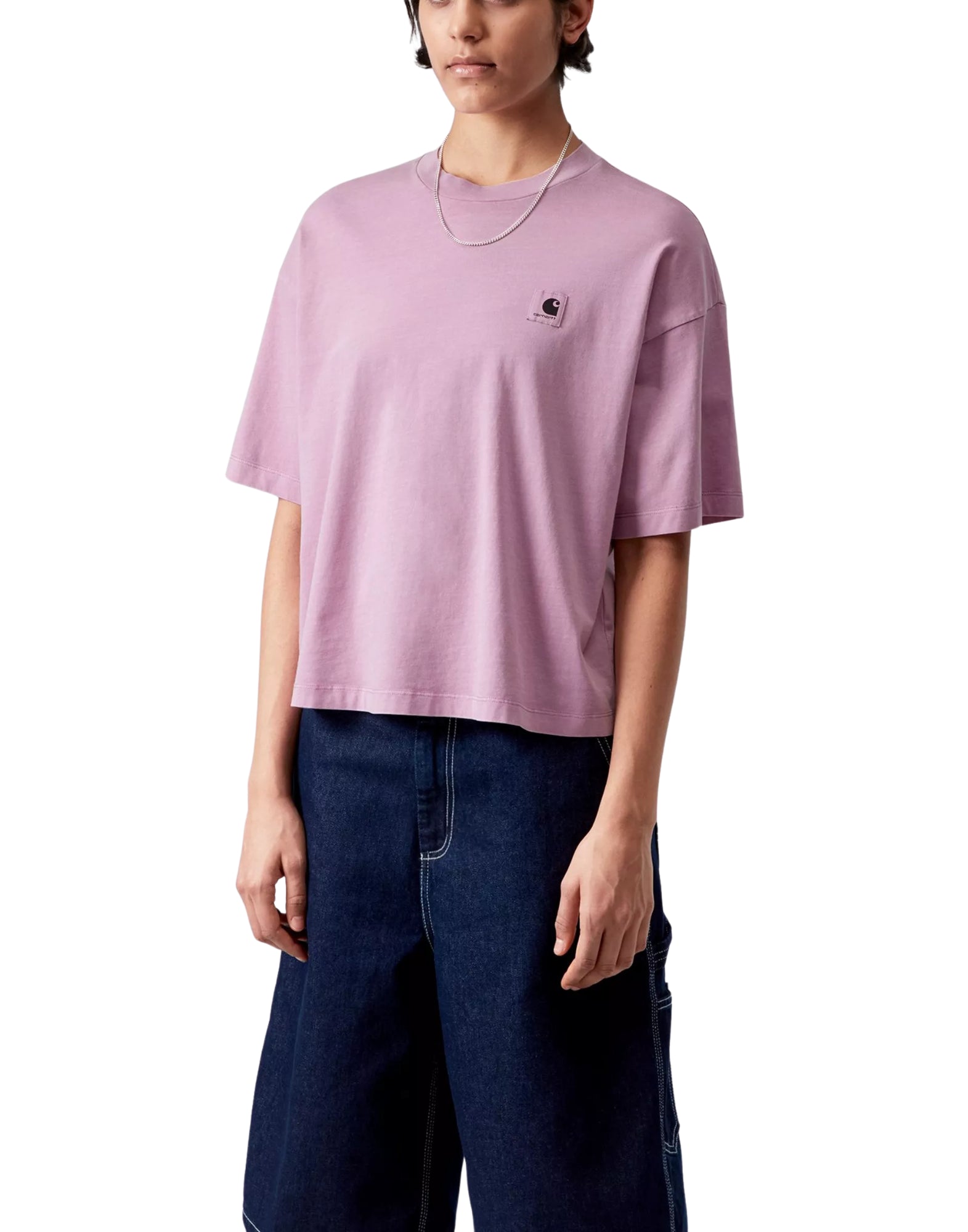 Carhartt WIP W’ S/S Nelson T-Shirt Gentle Purple Garment Dyed – Women’s I033051 3IBGD