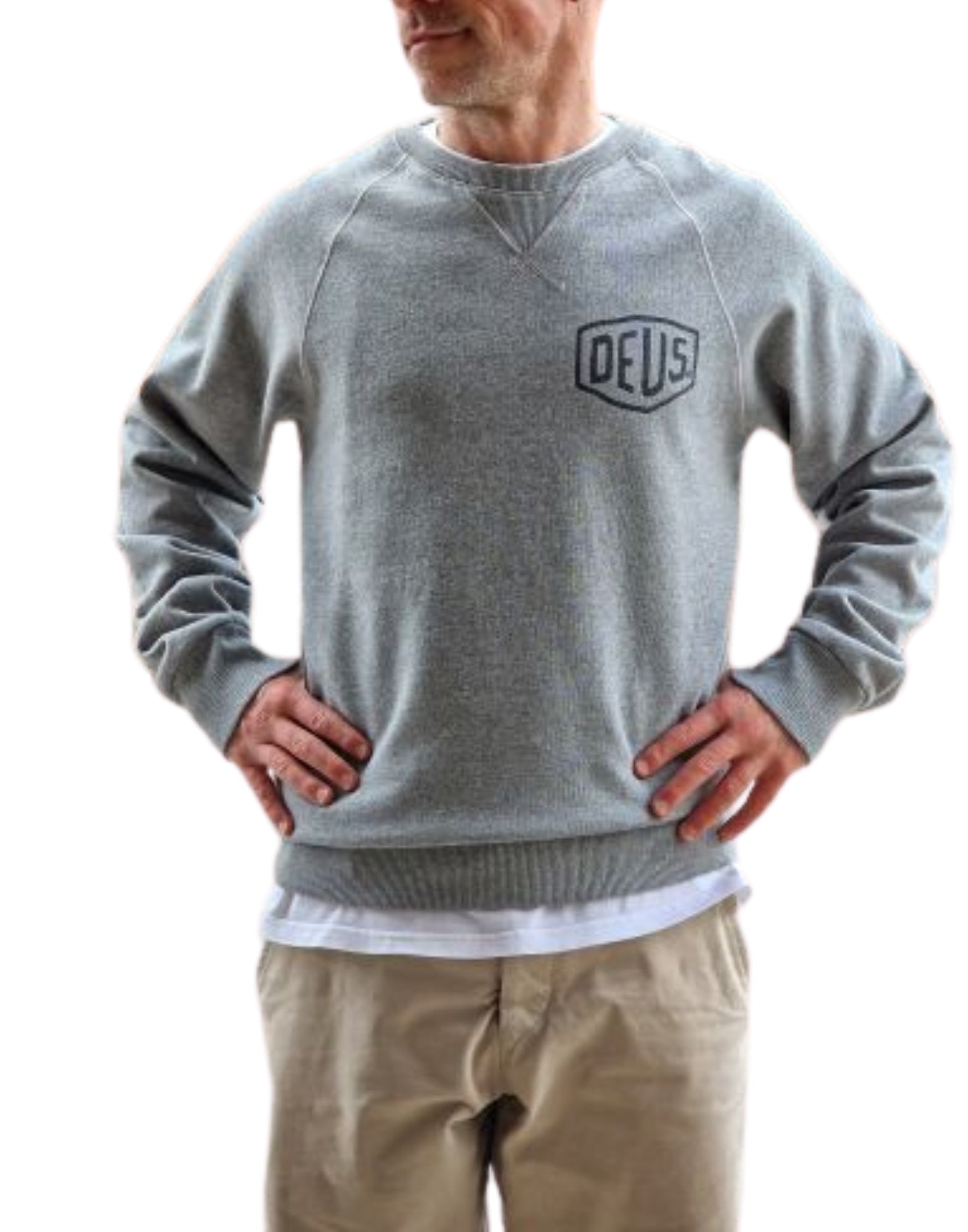 48259F GRM GREY BIARRIZ CREW - Maglieria - Deus Ex Machina