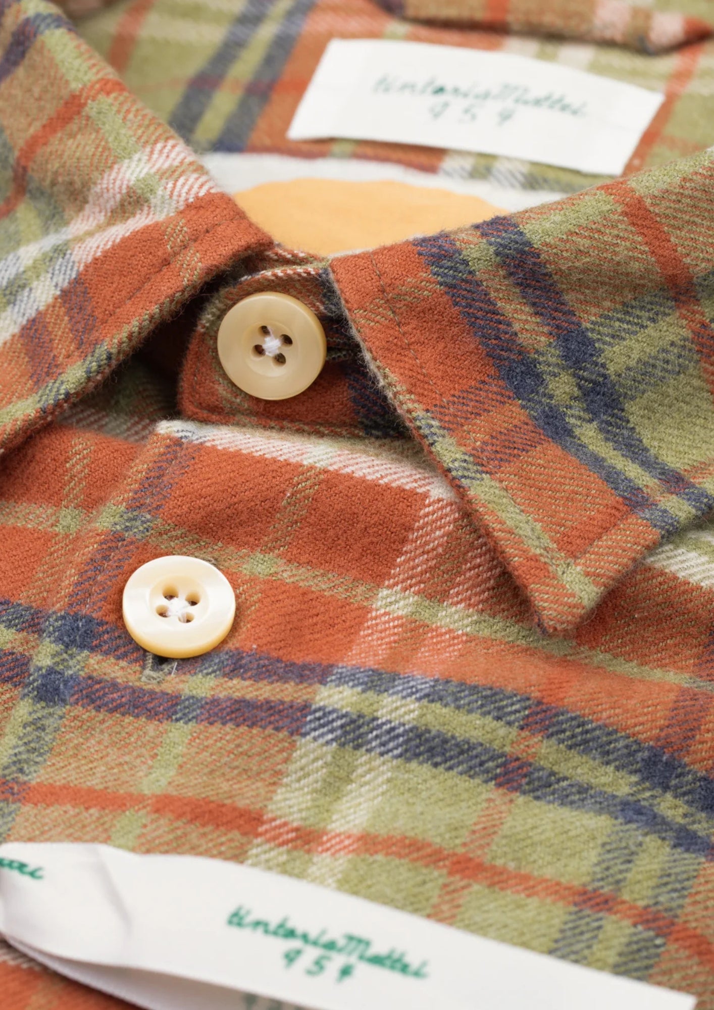 N78 QU5 레드/그린 스퀘어 셔츠 - Camicie - Tintoria Mattei