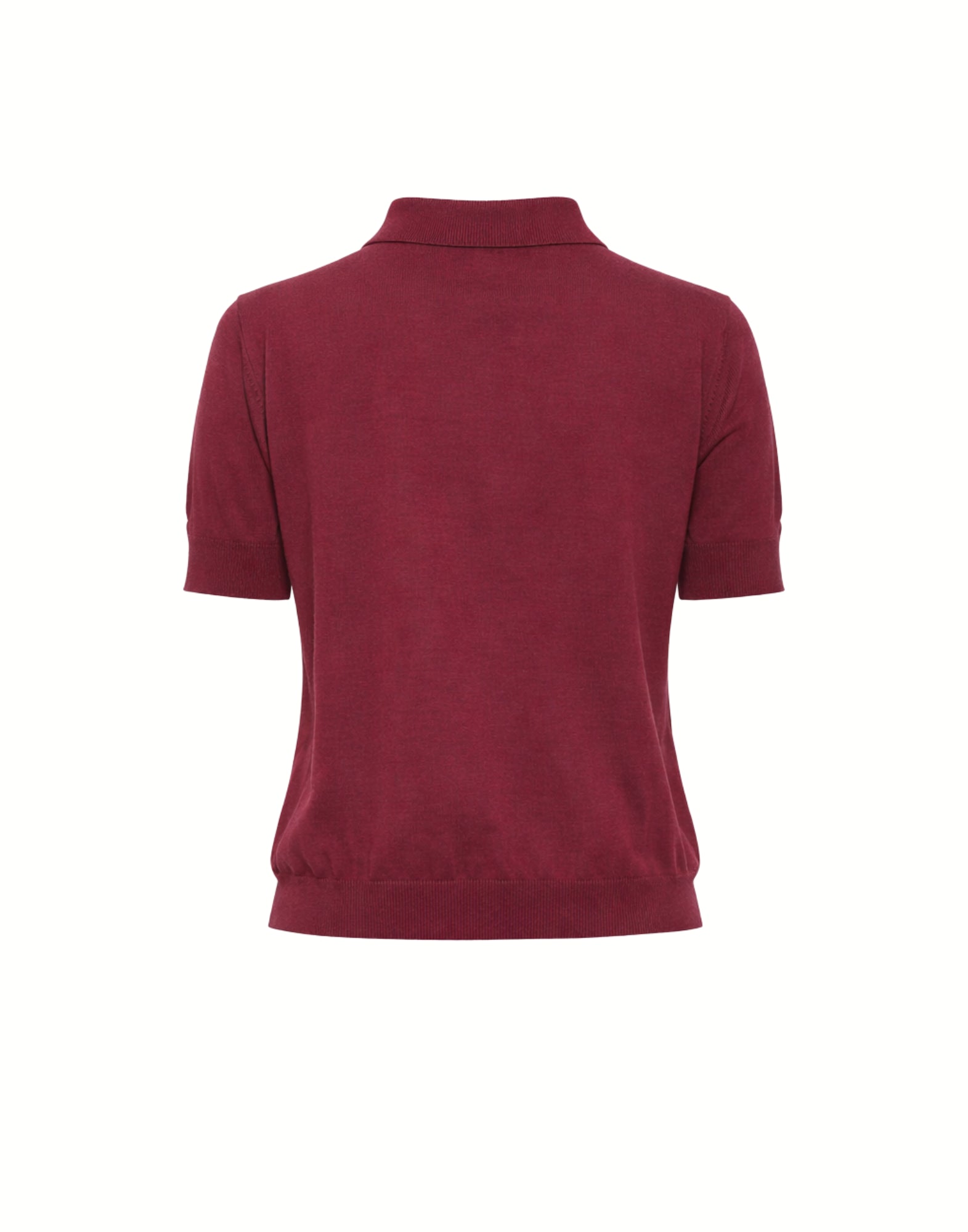 Laboratorio Cotton Knit Shirt with French Collar, Button Front, Cherry – Women’s JO4622 5530