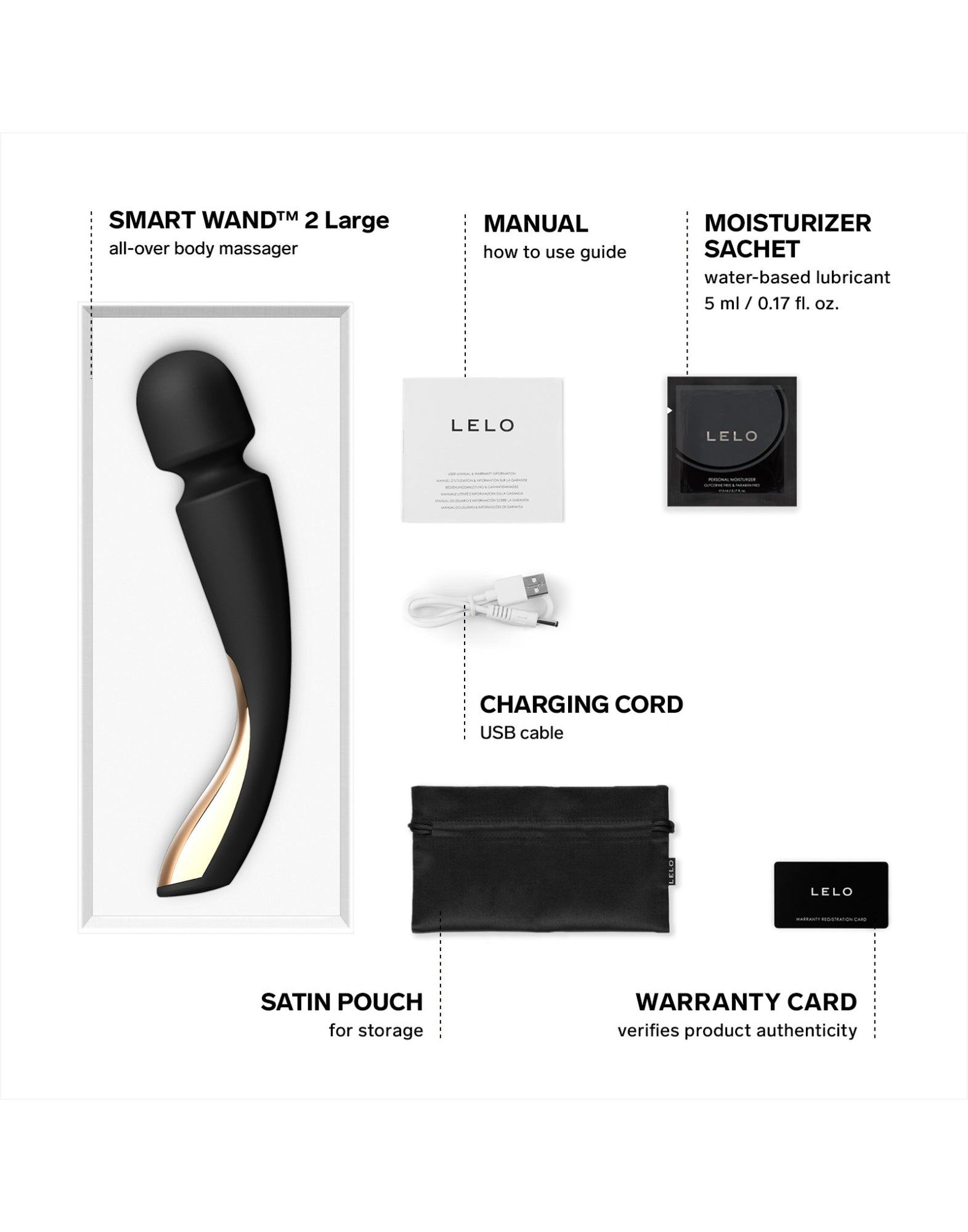 SMART WAND 2 LARGE BLACK LELO
