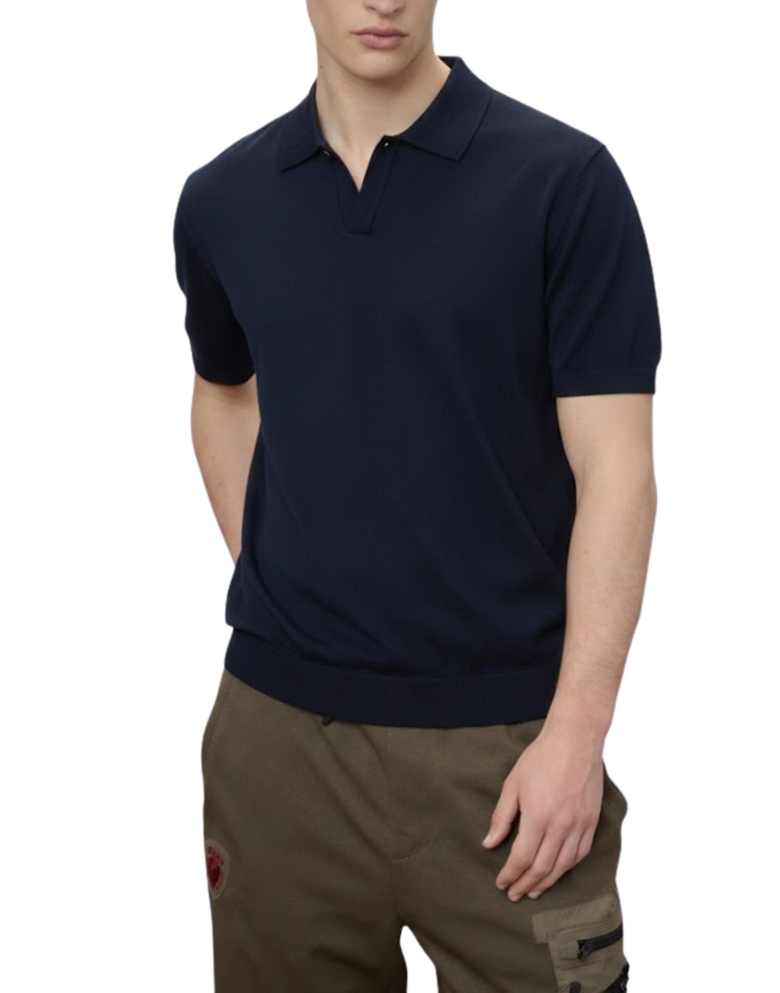 Blauer Esmond Shaded Polo Shirt Olive Green Short Sleeve with Ribbed Collar for Men 26SBLUM06481-007167 888