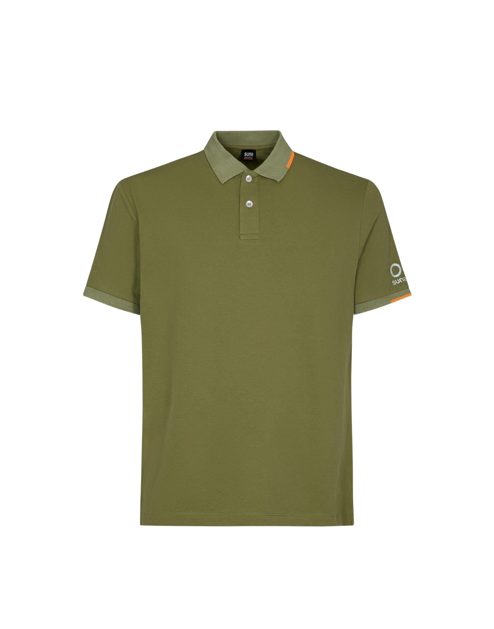 Suns Boards Federico Tag Men’s Stretch Piqué Polo Olive Regular Fit PLS61008U V3 OLIVE