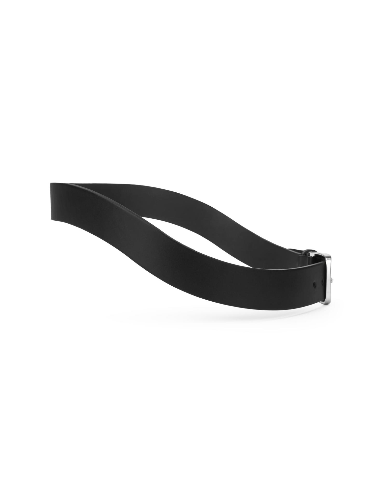Innovativa cintura in pelle Nera naturale