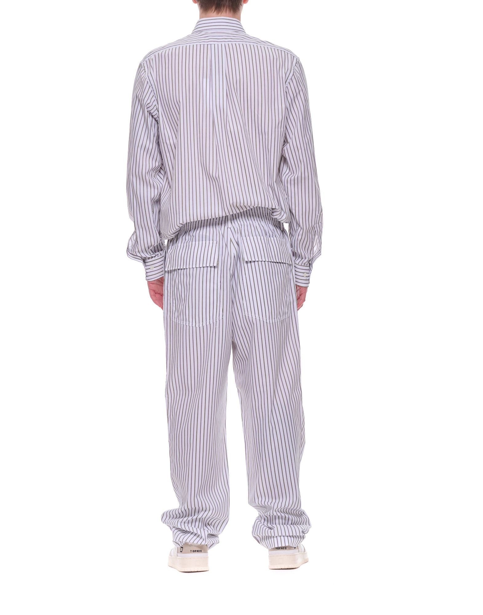 Cellar Door Zac Men’s Cotton Striped Pants Multicolor Regular Fit Made in Italy 110656BL C319 101 ZAC UOMO
