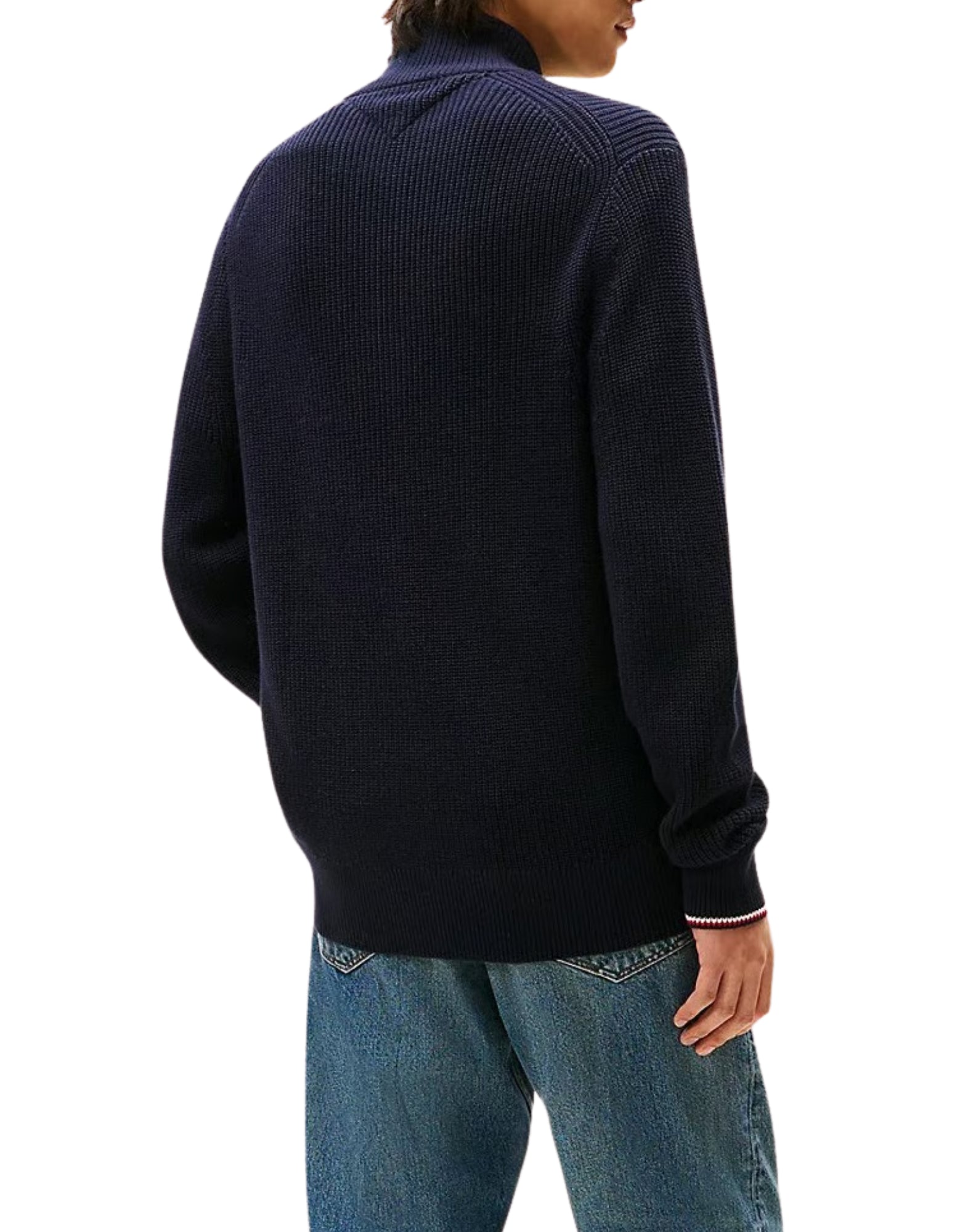 45517 DW5 BLUE RWB ZIP SWEATSHIRT - Maglieria - TOMMY HILFIGER