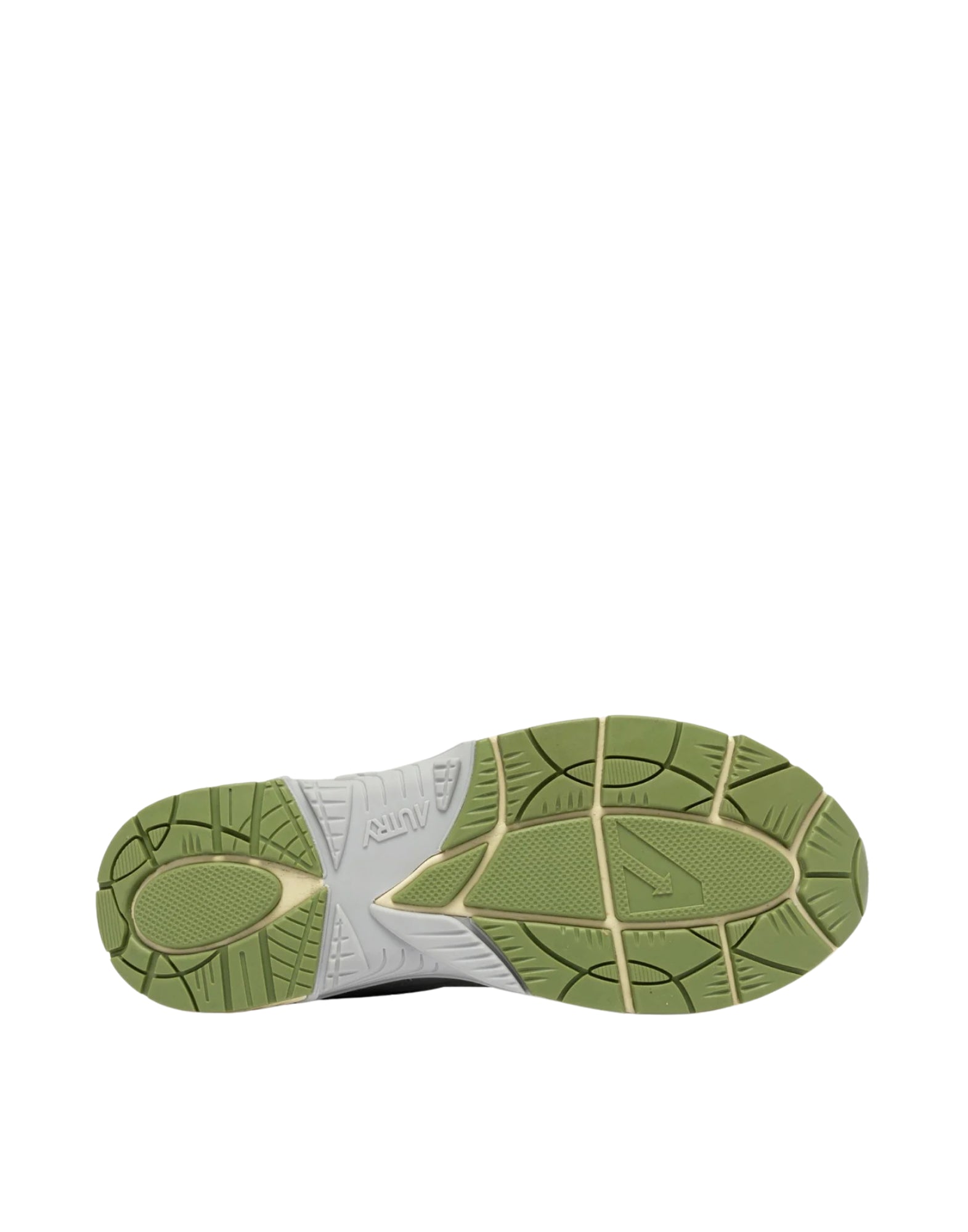 Autry Hyperway Men’s Sneakers in Synthetic Leather and Mesh Silver Sea Grass Cypress HYLM MV08 SILV/CYPR HYPERWAY