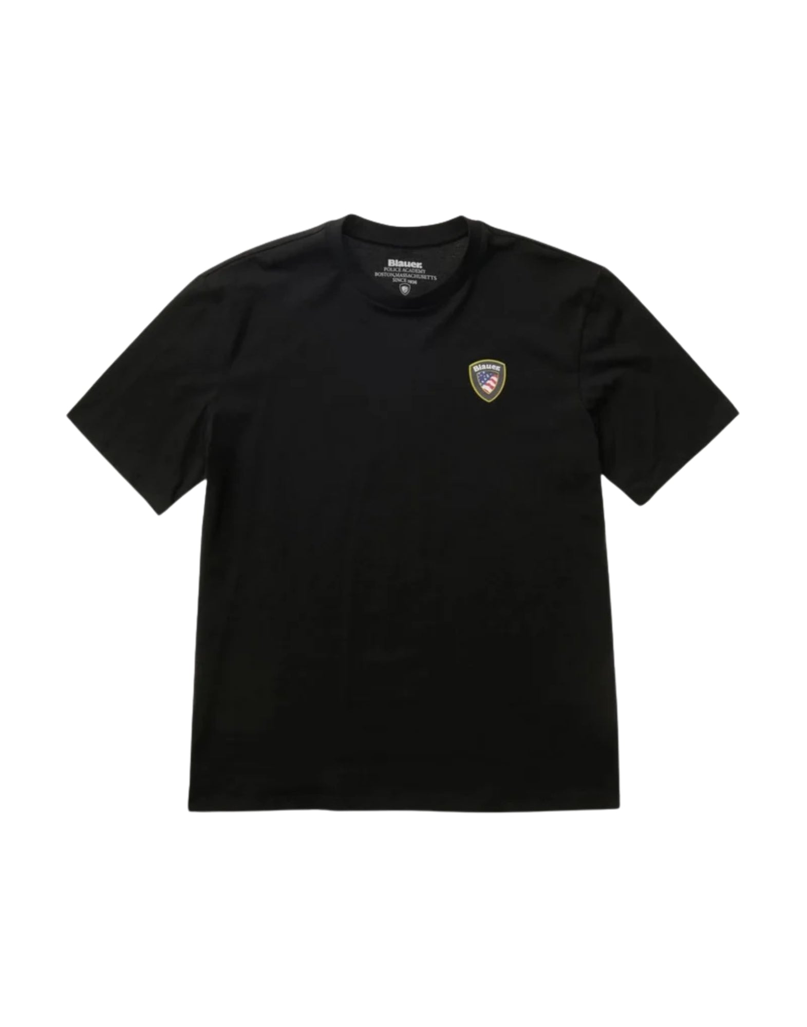 Blauer FAXON Men’s T-Shirt White with Rubberized Color Logo & Shield 26SBLUH02284-007480 999