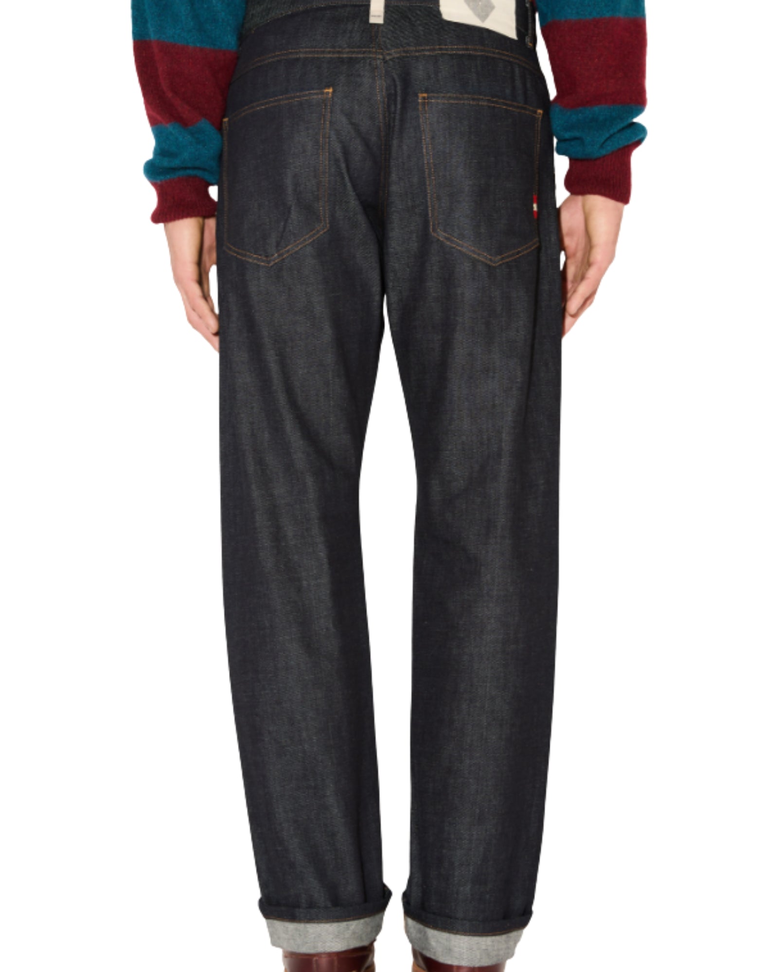 Jeans Man AMU010D6871969 C0999 James Man AMISH SELLEVEDGE DENIM RAW 3D Amish