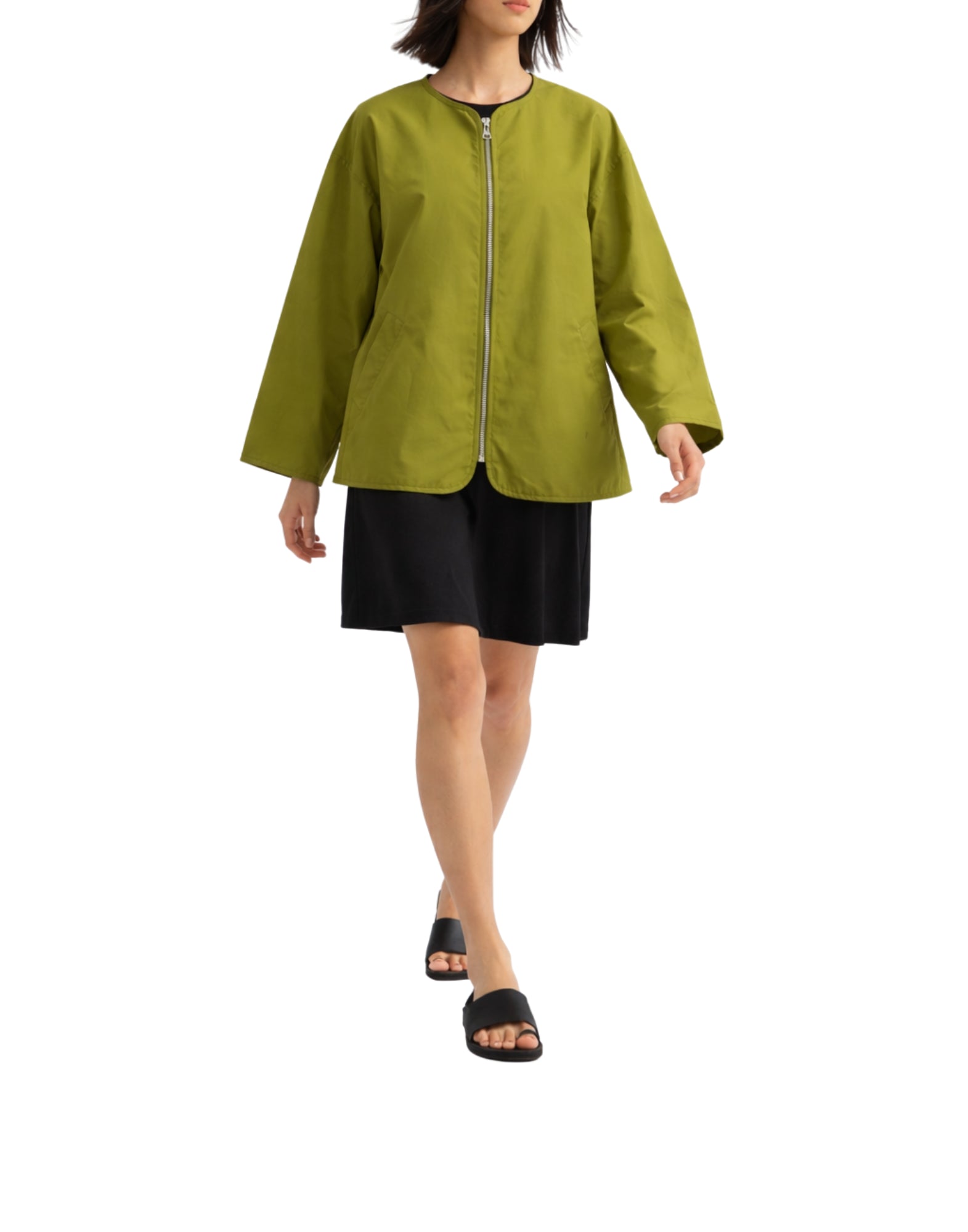 Cape Concept Middle Corto Short Technical Jacket Green Women’s Italy MIDDLE CORTO 9006 VERDE