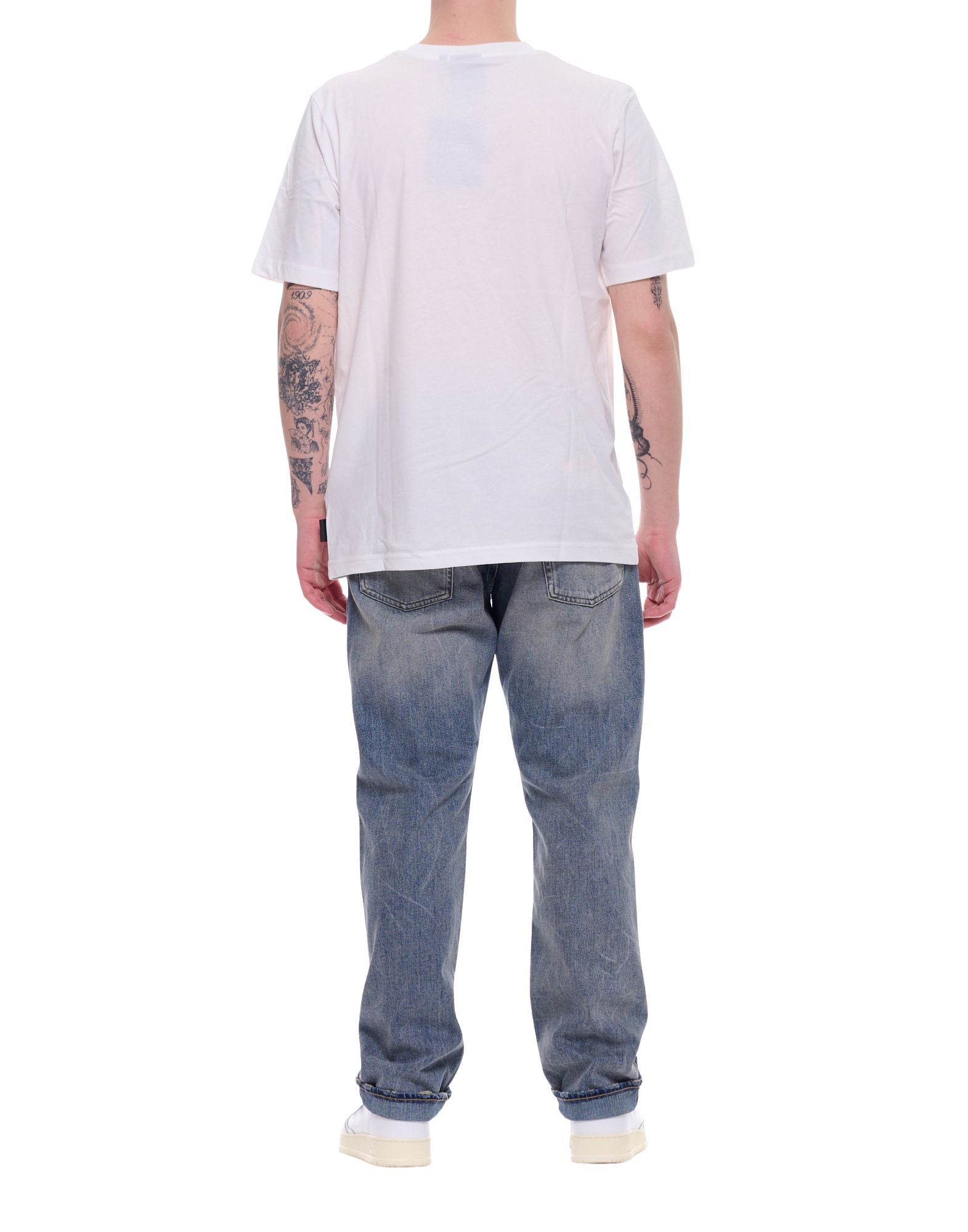 Outhere Men’s T-Shirt Bliss Offwhite Regular Fit Cotton Front Logo 4651M303B208-26046 1706 BLISS