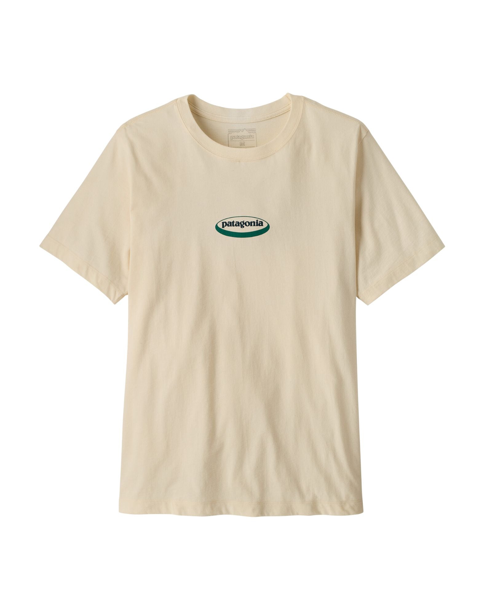 Patagonia ’95 Oval Logo T-Shirt Organic Cotton Undyed Natural Men’s Regular Fit 37847 UDNL IVORY/ OVAL LOGO