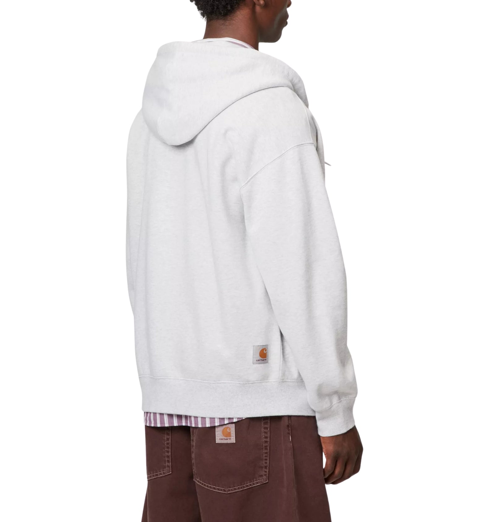 Hoodie man I035619 48206 HOODED SWEET JACKET ASH HEATHER CARHARTT WIP