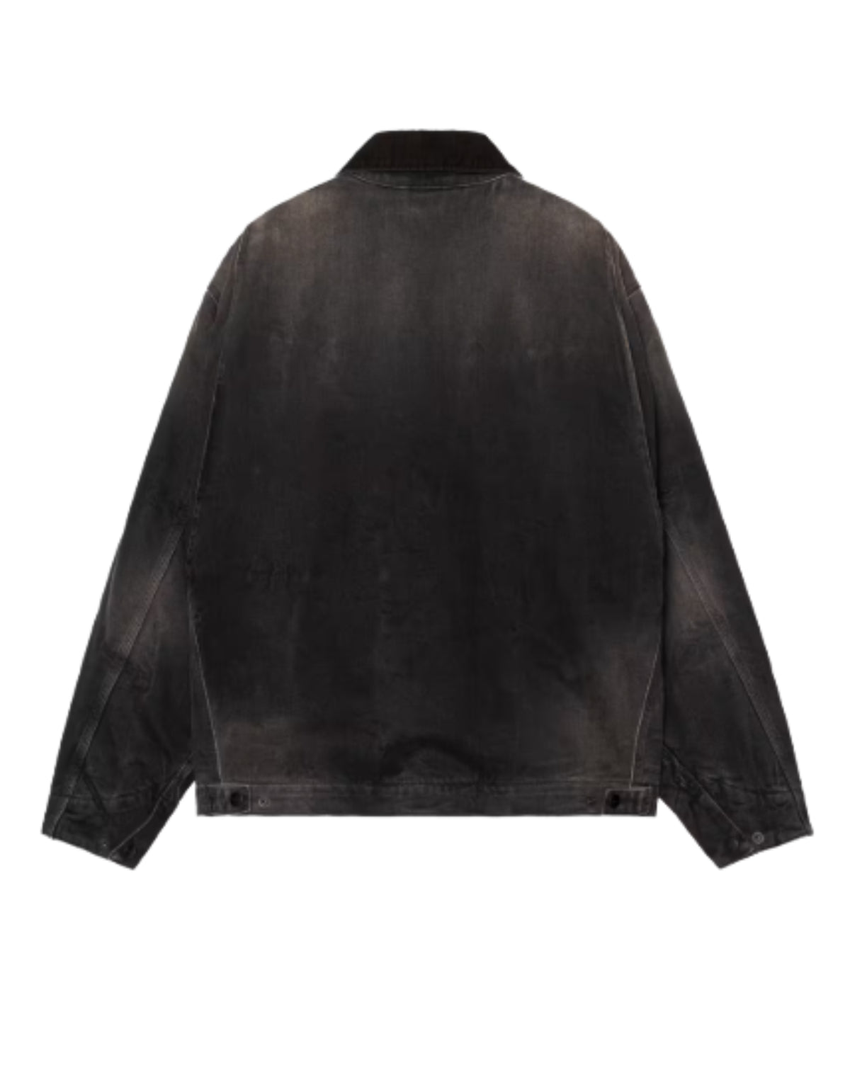 OG Detroit Jacket Black / Black tobacco used wash