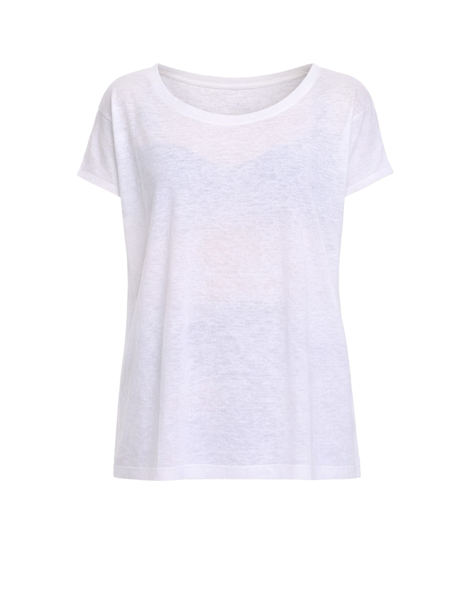 Hira Women’s Linen T-Shirt White Made in Italy W103 001