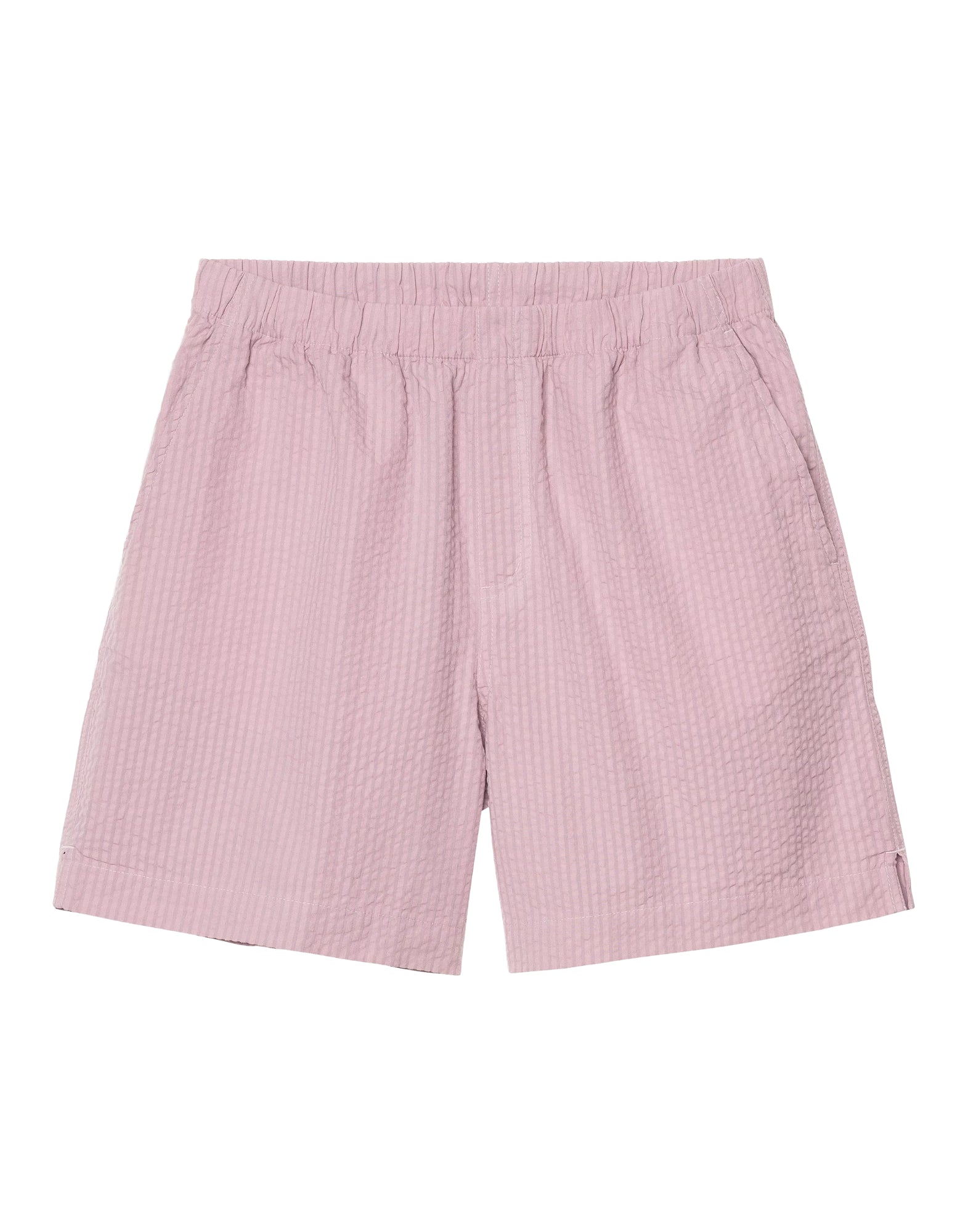 Short Femme I035133 31t Seersucker Toland Stripes rose brouillard CARHARTT WIP