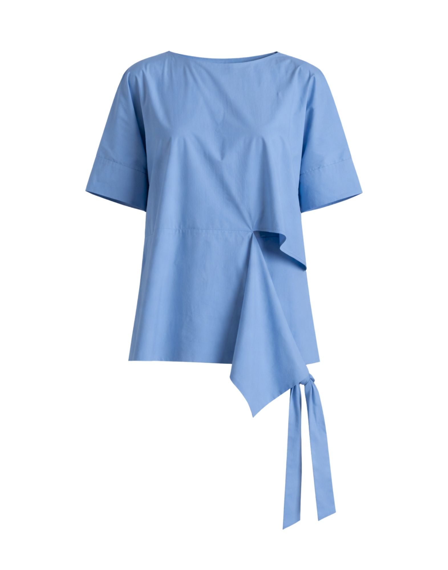 Meimeij Jasper Tie Blouse Cotton Blend Women E6/I/M6EB17 887 BLU JASPER