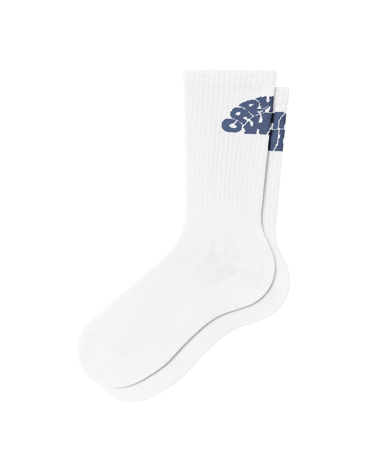 Socken Unisex I034674 2xexx Jazzy White Blue Iris CARHARTT WIP