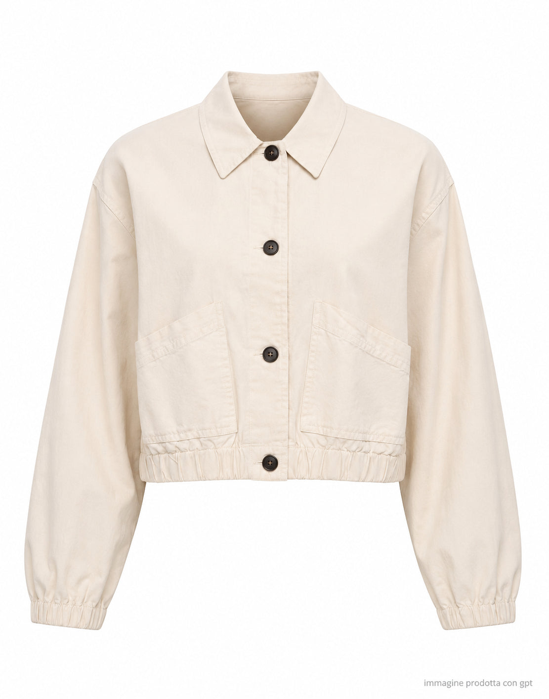 Eat Dust 673 Women’s Cropped Overshirt in Wheat W-I-001-CTL-117 WHEAT ARTISAN