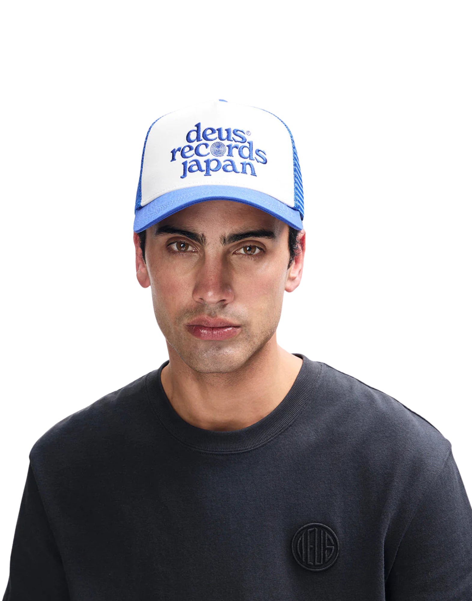 Deus Ex Machina Strata Trucker – Cotton Twill Trucker Hat Daphne Blue (Unisex) D261MHA198060800 BLU