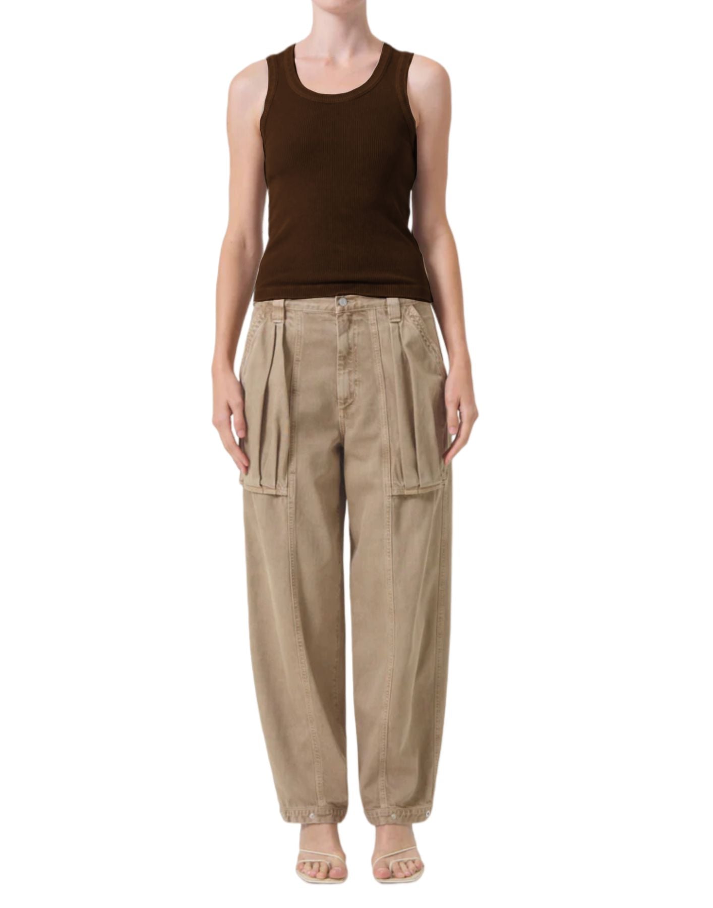 Mujer por tanques A7056-1260 frijol Agolde