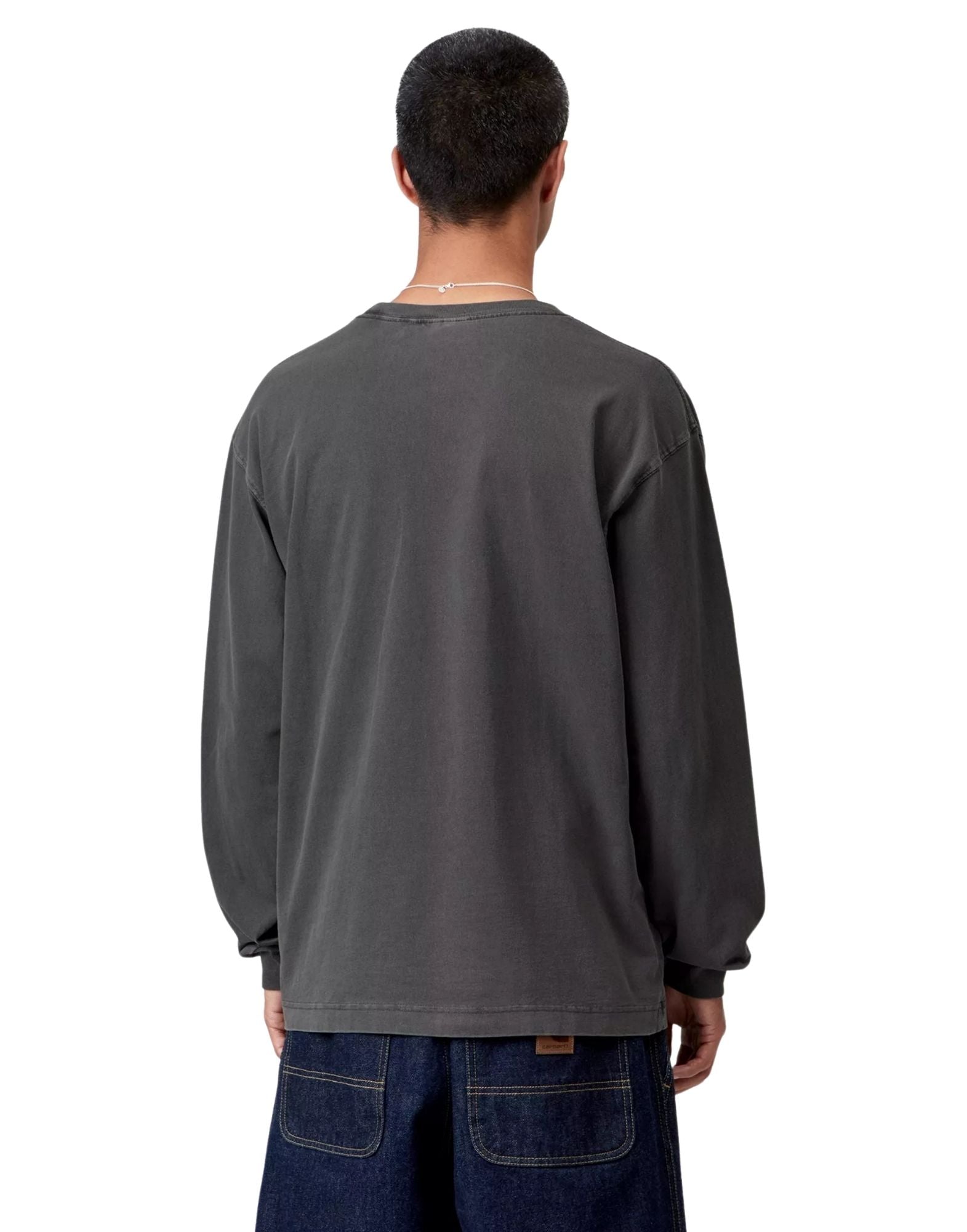 L/S Vista T-Shirt Black garment dyed