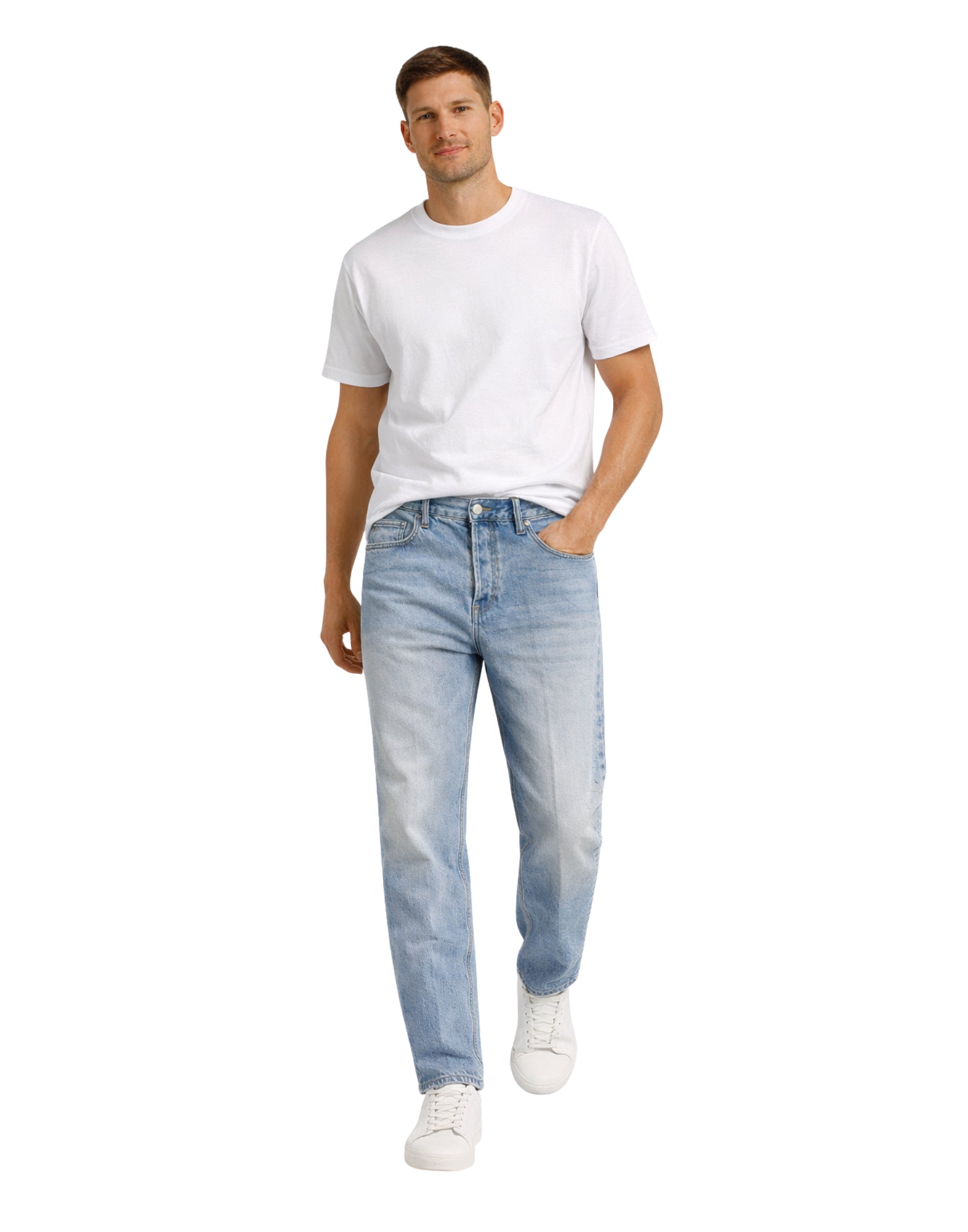 Nine in the Morning Albert 5 Pocket Loose Light Denim Jeans Men LBR16 ALBERT PANT