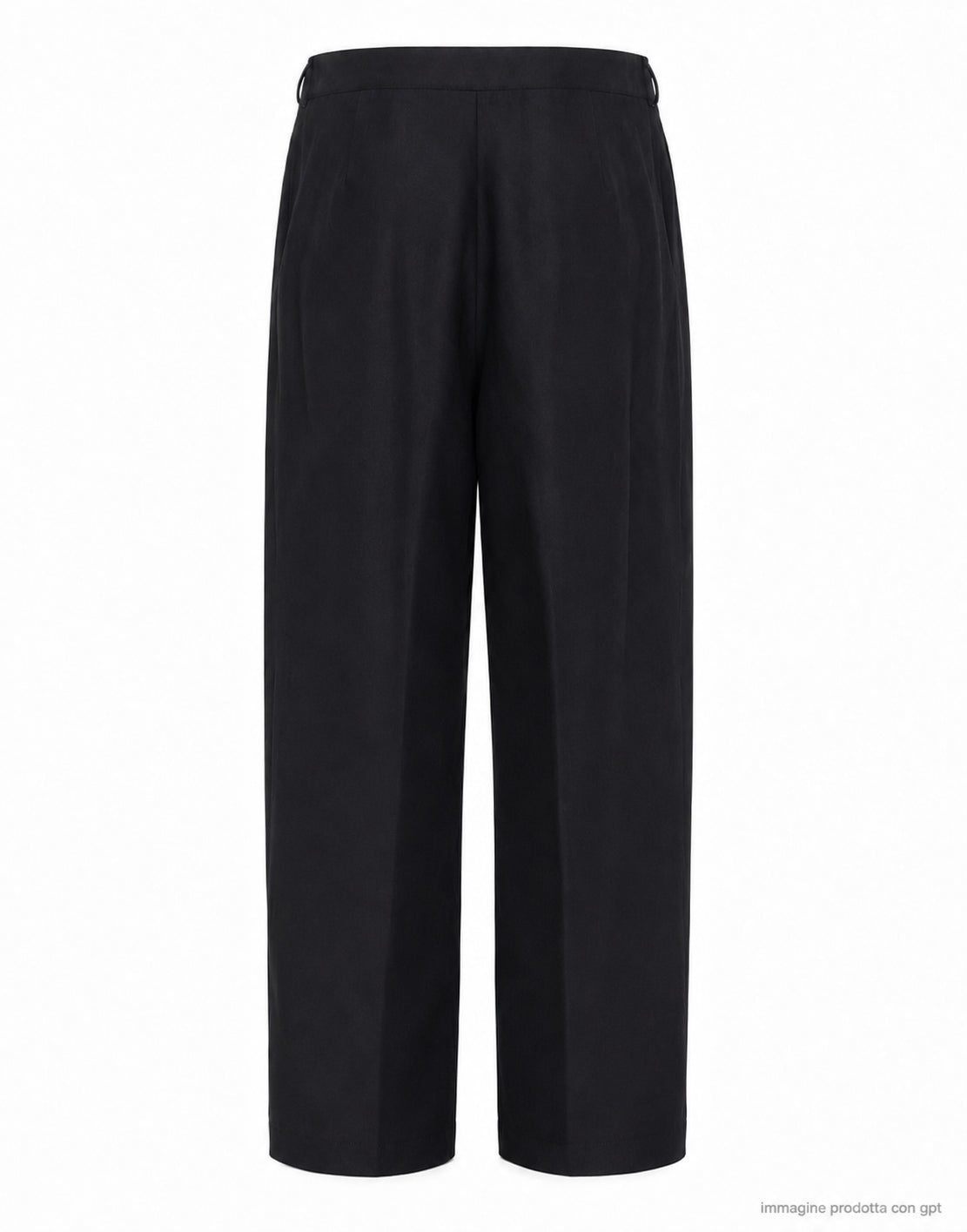 Damiano Carrot Pantalón negro de hombre en mezcla de lino DAM10 L12 NERO