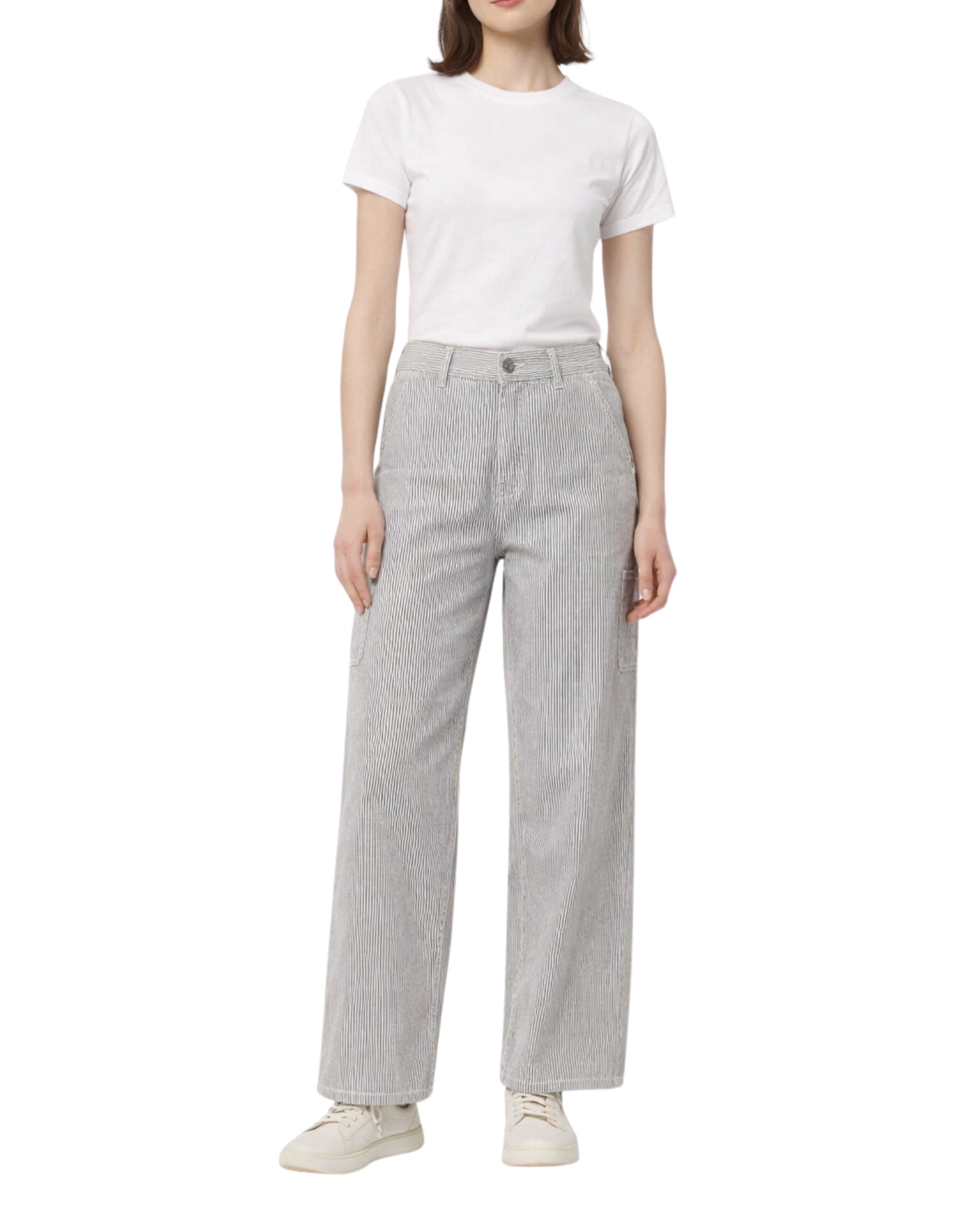 Carhartt WIP W’ Mercer Pant Mercer Stripe Graphite/Wax Stone Washed – Women’s I036517 3OK35 STRIPED